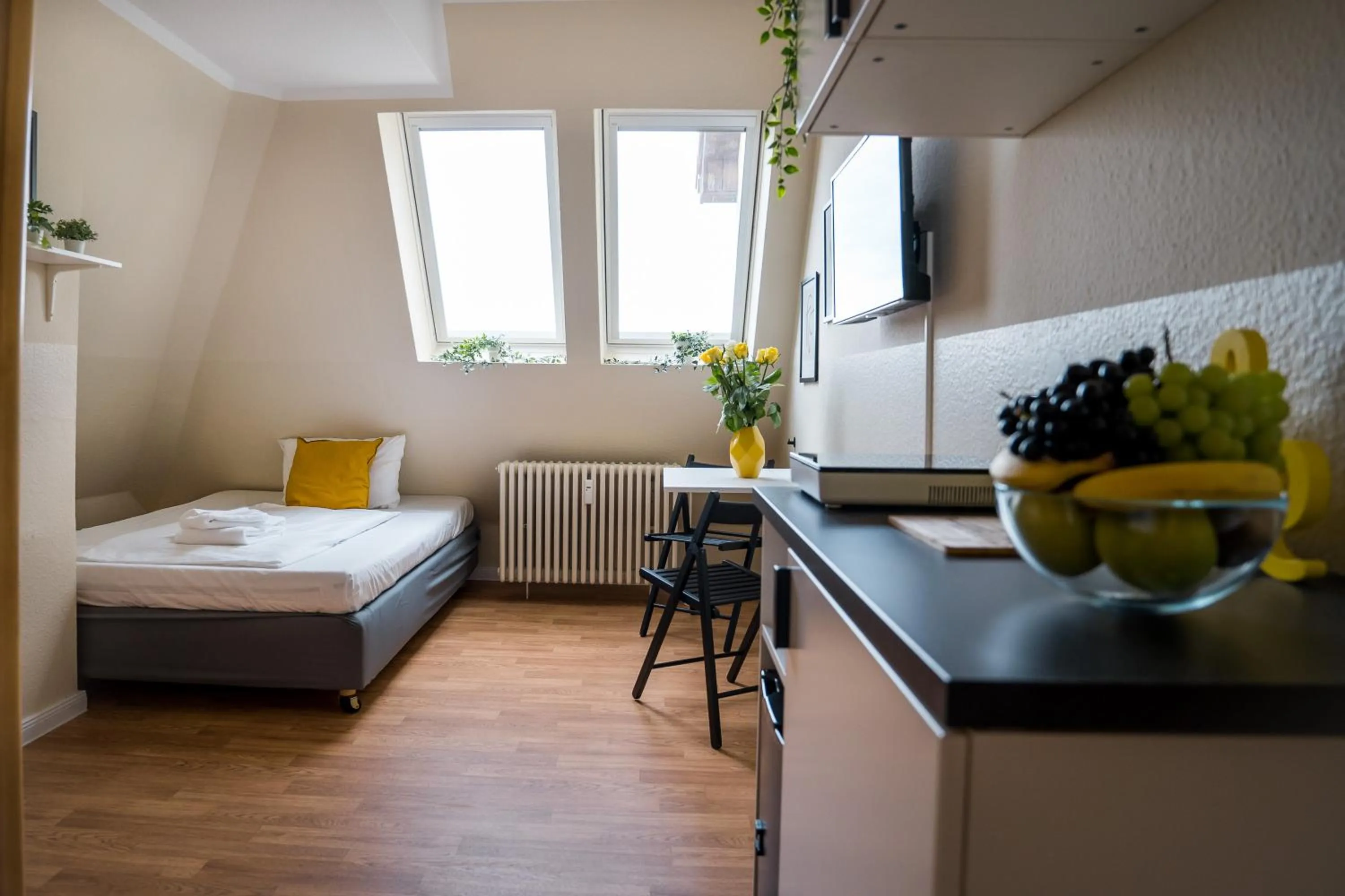 Photo of the whole room, Bed in Alte Feuerwache