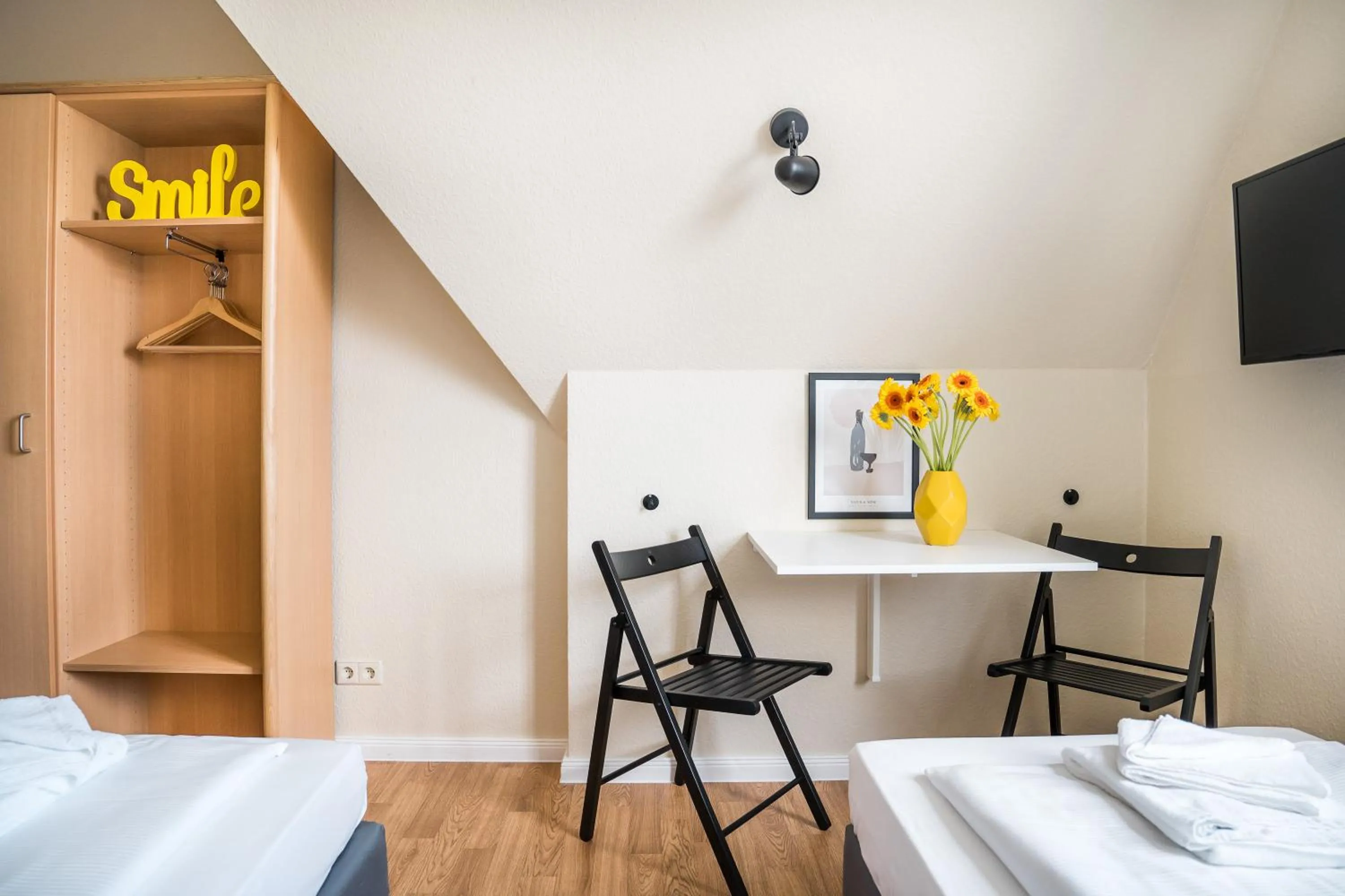 Dining area, Bed in Alte Feuerwache