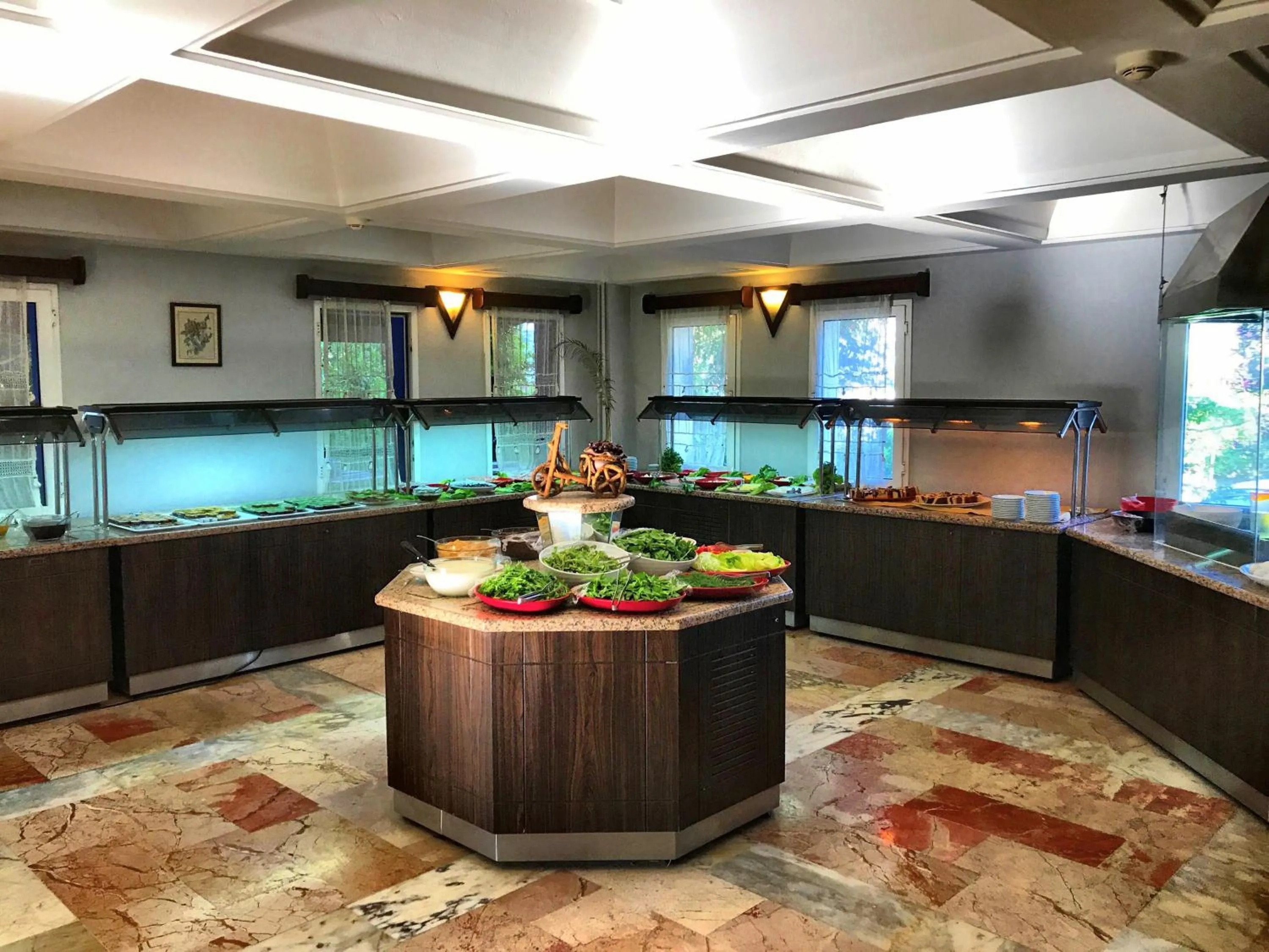 Food close-up in Hotel Atrium