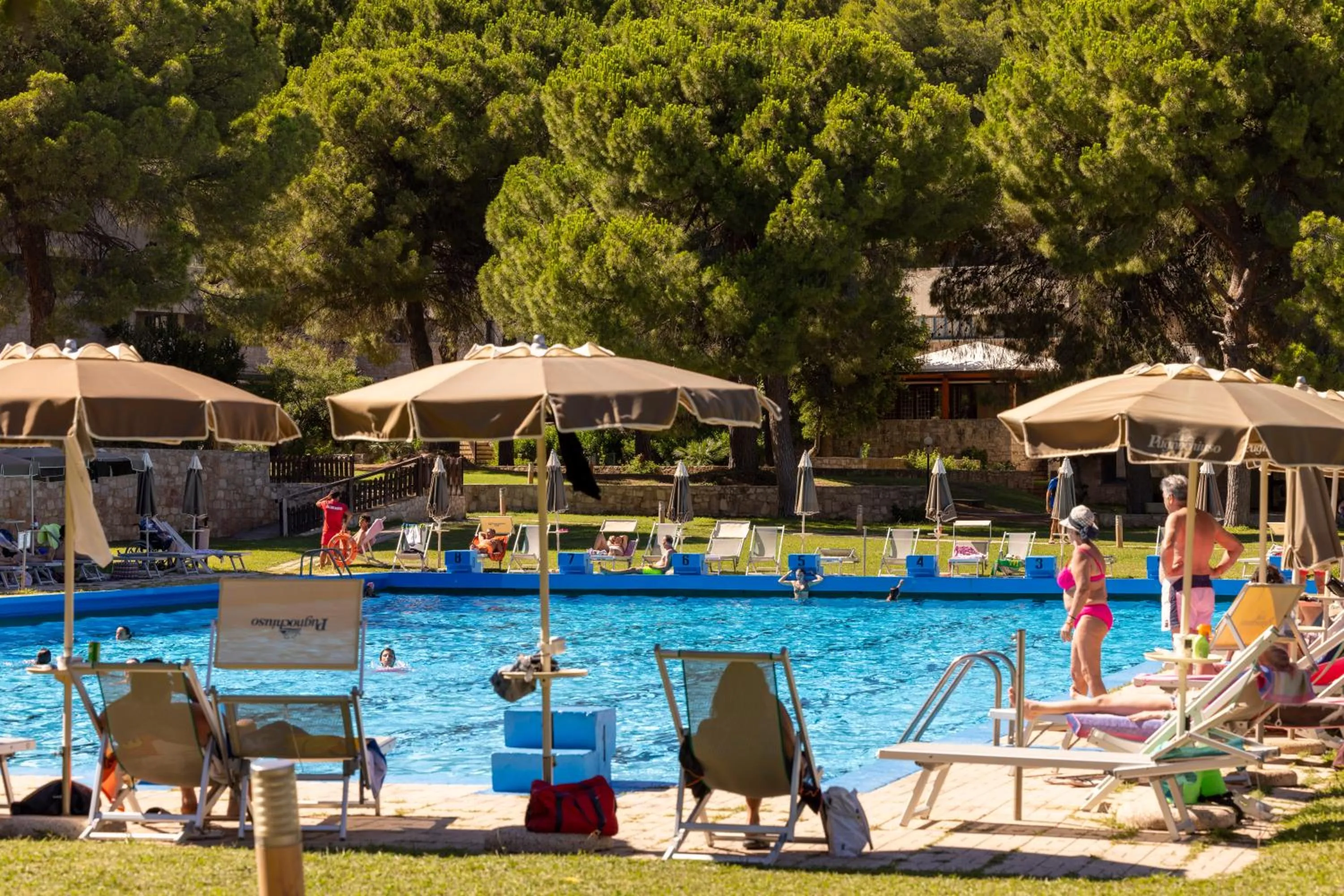 Pool view in Pugnochiuso Resort Hotel del Faro