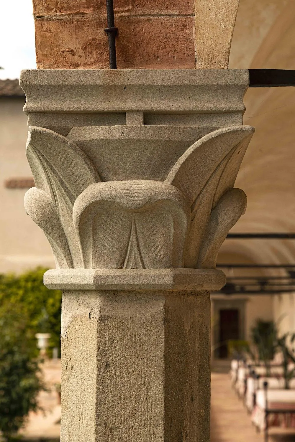 Decorative detail in Hotel Certosa Di Maggiano
