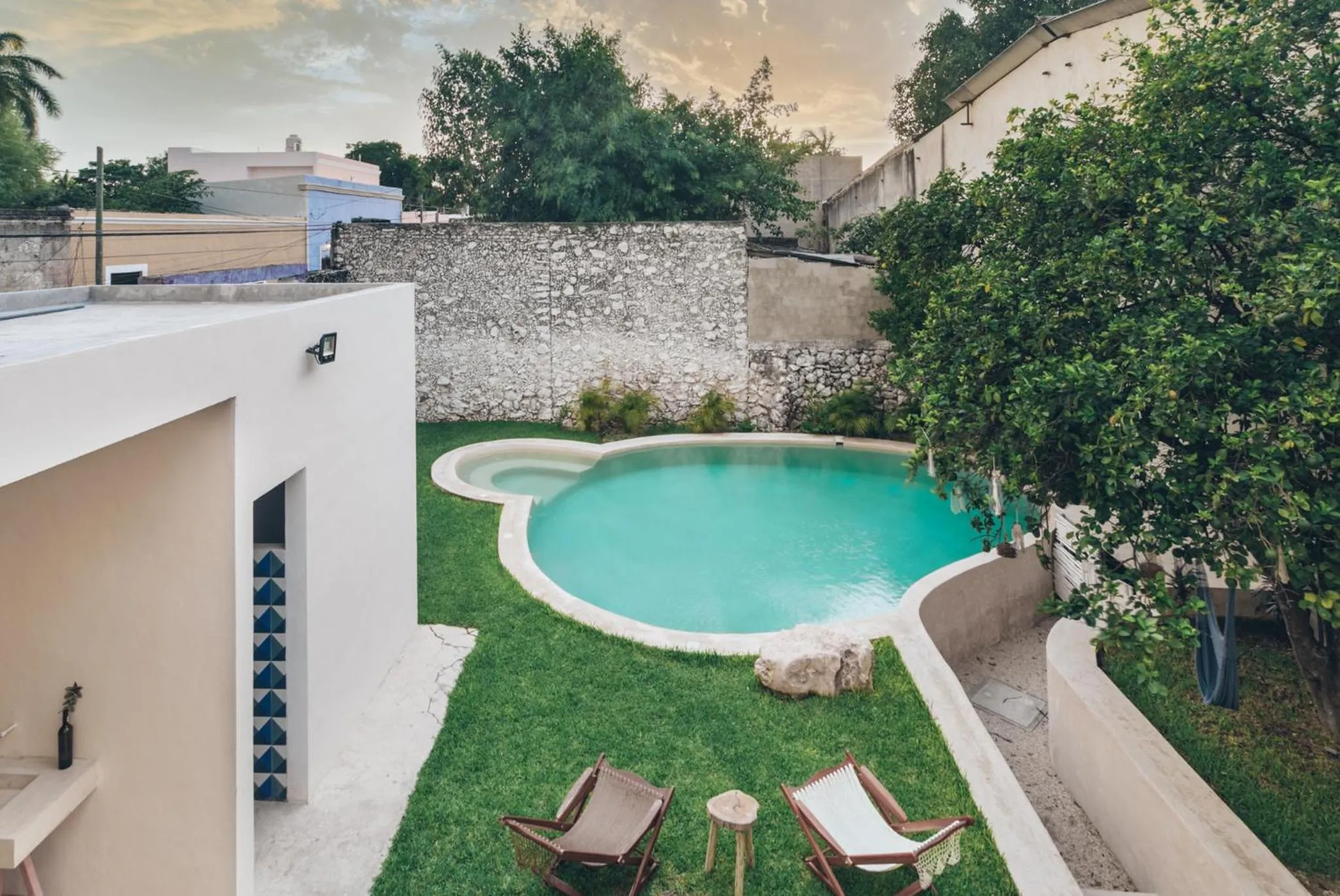 Pool view in VillaBoha