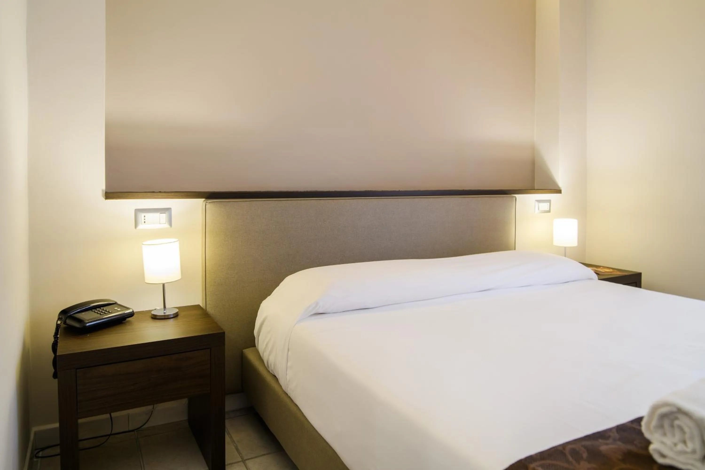 Bed in Hotel Tirreno