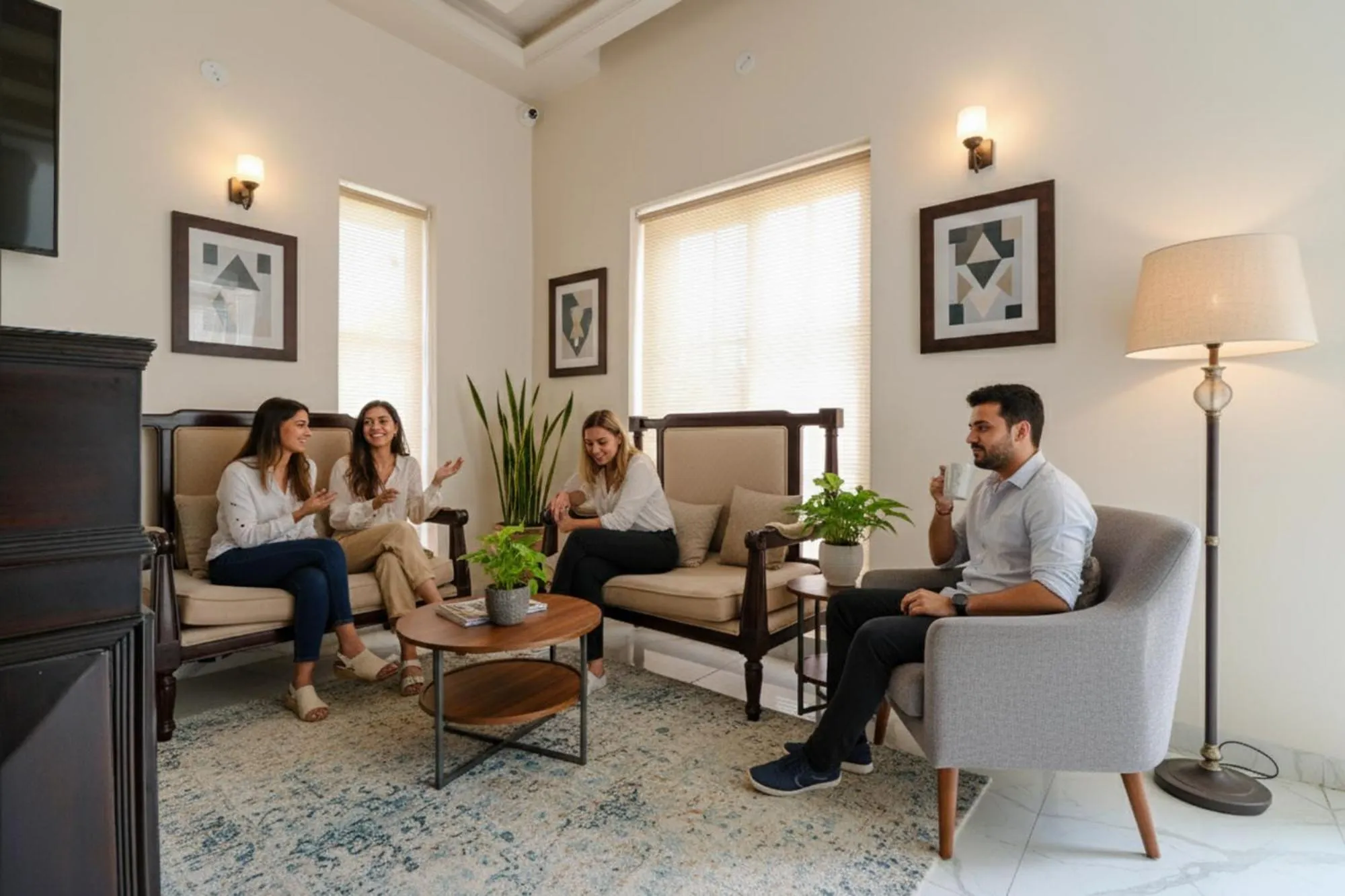 Seating area in FabHotel K9 Villa