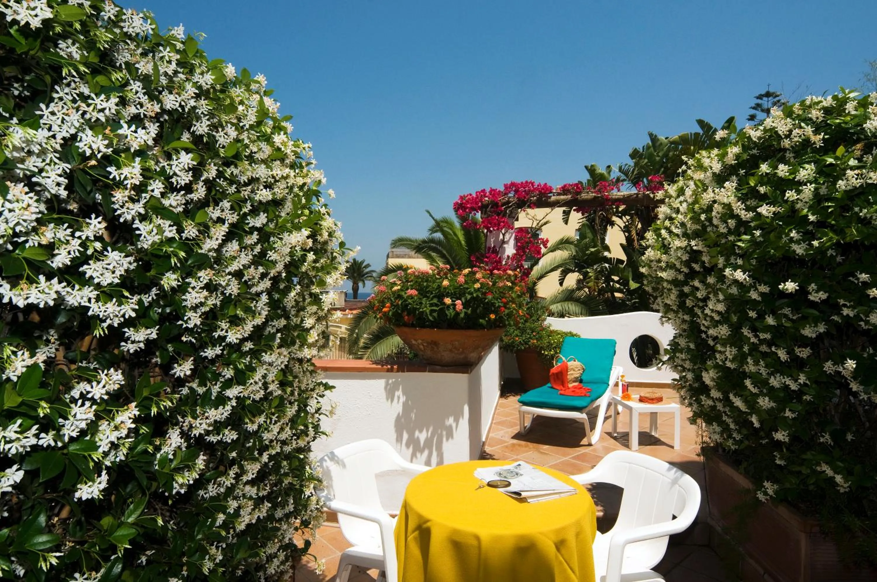 Patio in Hotel Villa Angelica