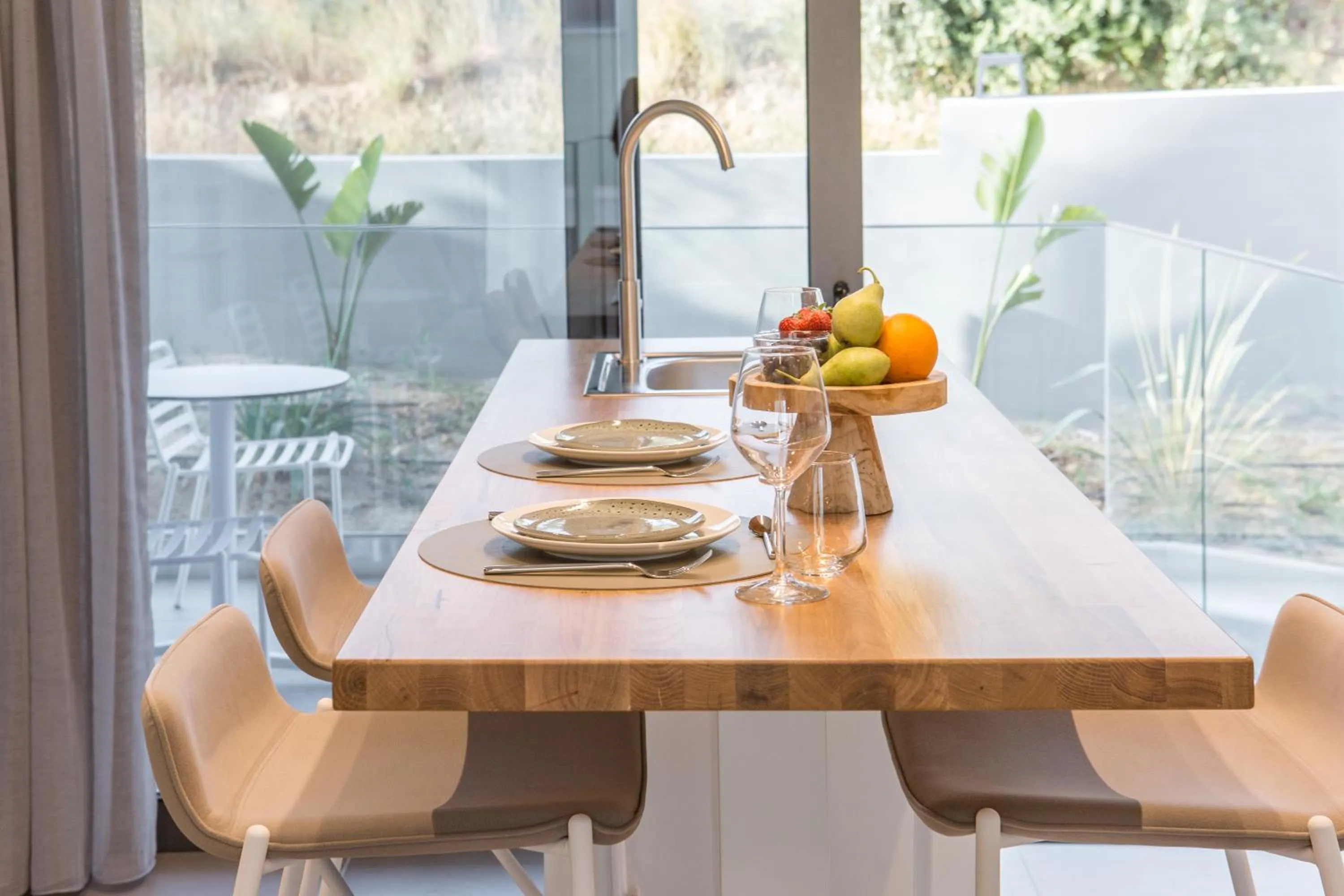Dining area in Noemie Luxury Suites