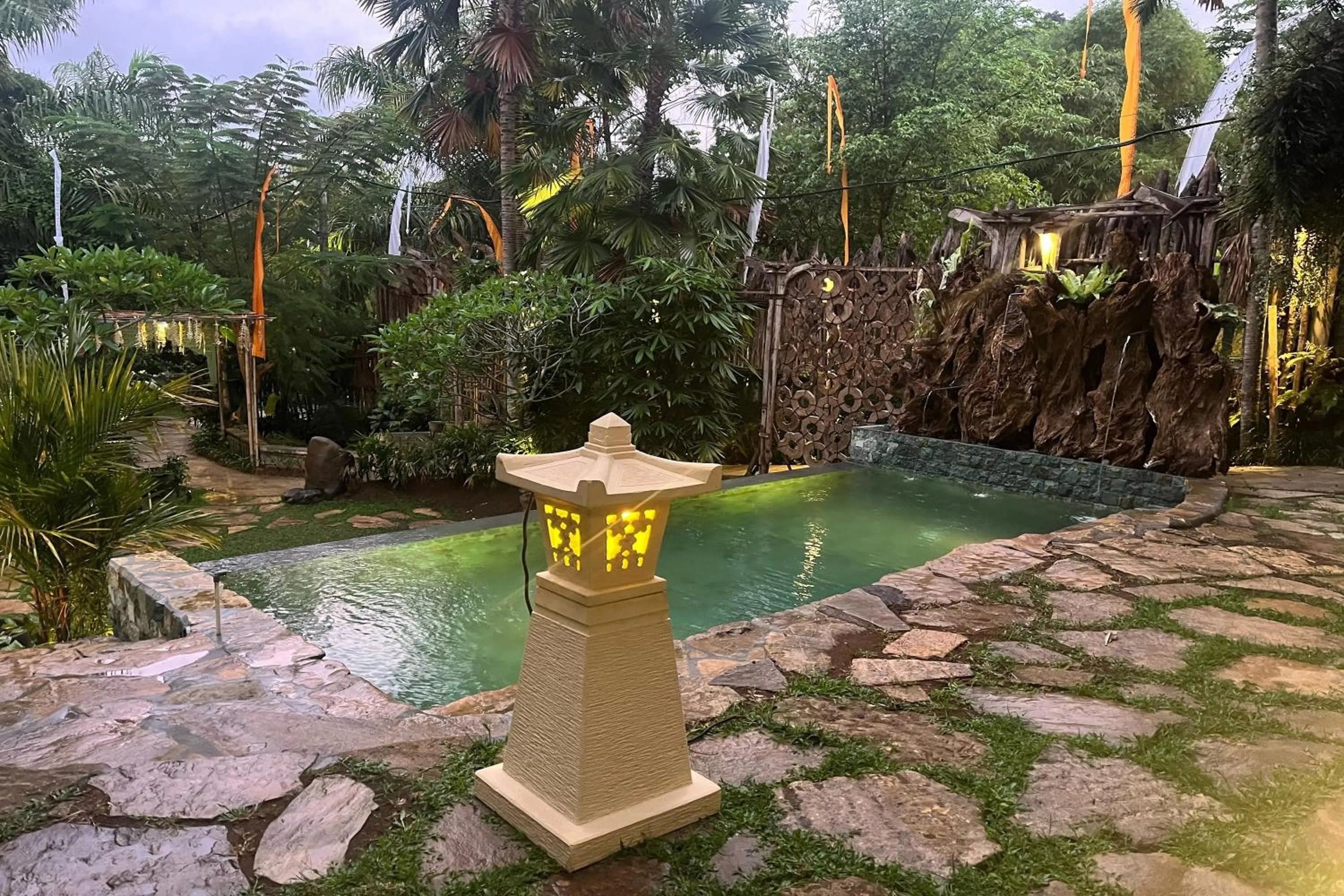 Garden view in Nayaka Living Ubud