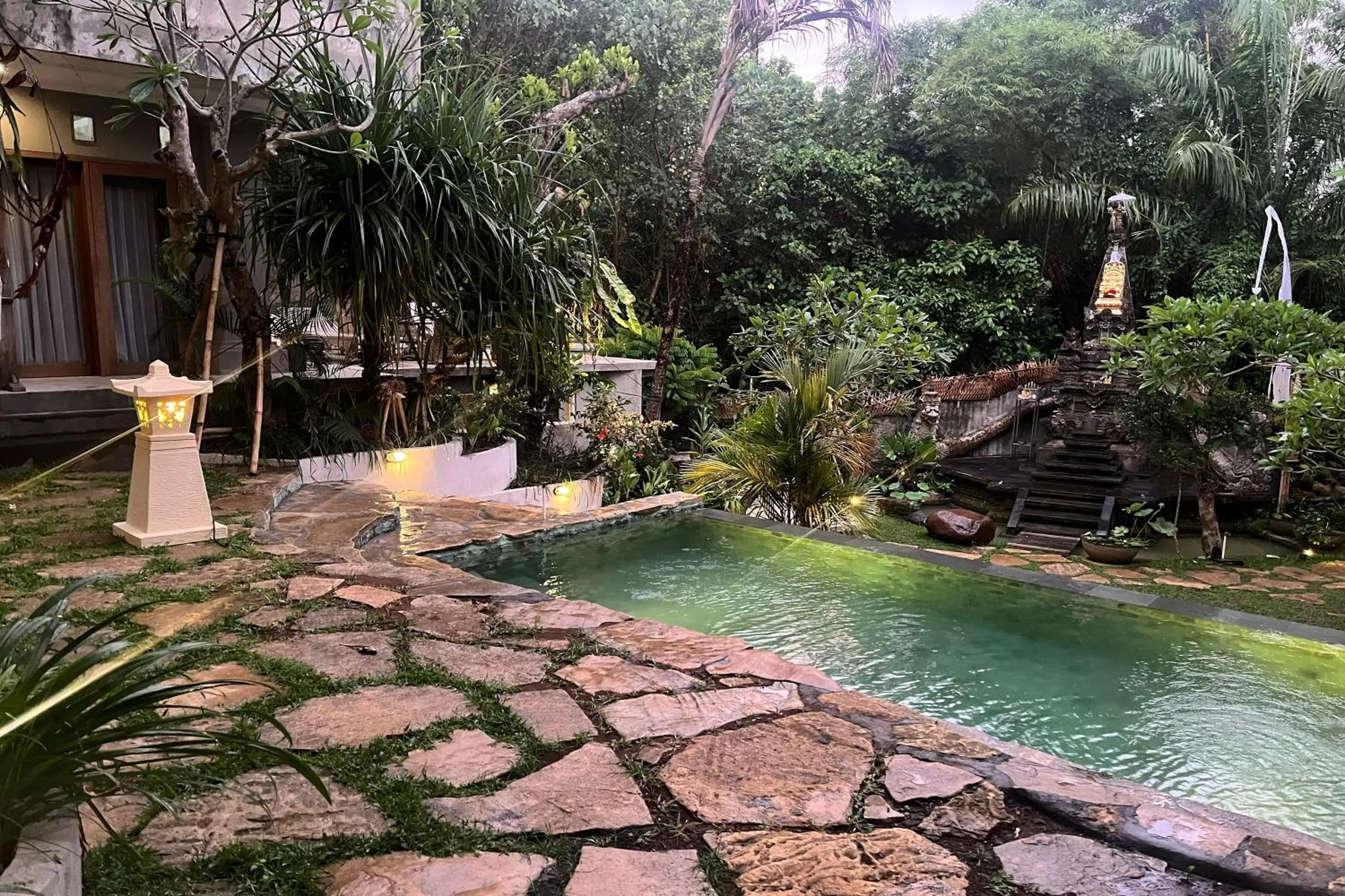 Garden view in Nayaka Living Ubud
