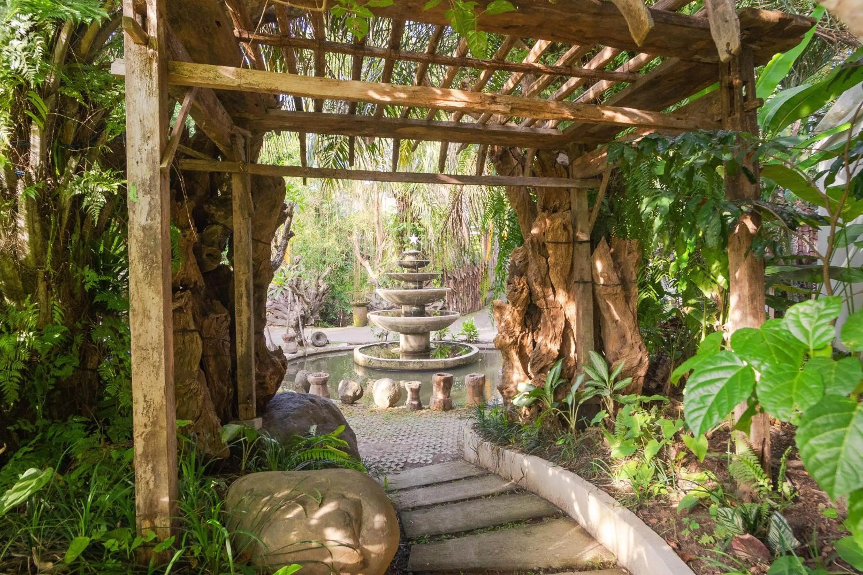 Garden view in Nayaka Living Ubud