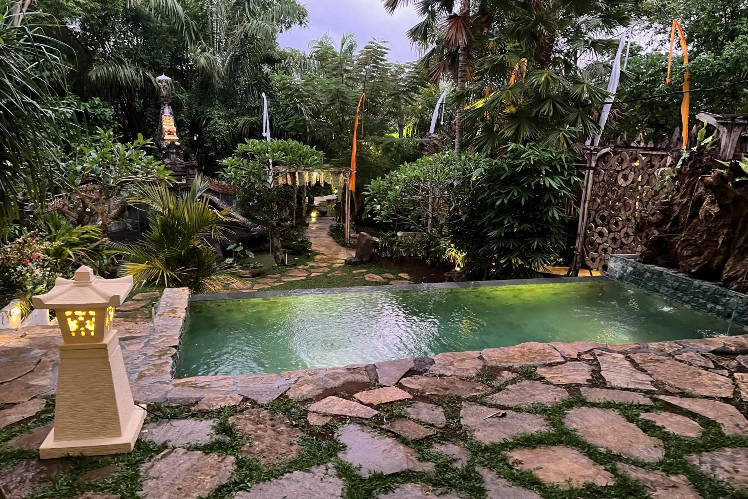 Garden view in Nayaka Living Ubud