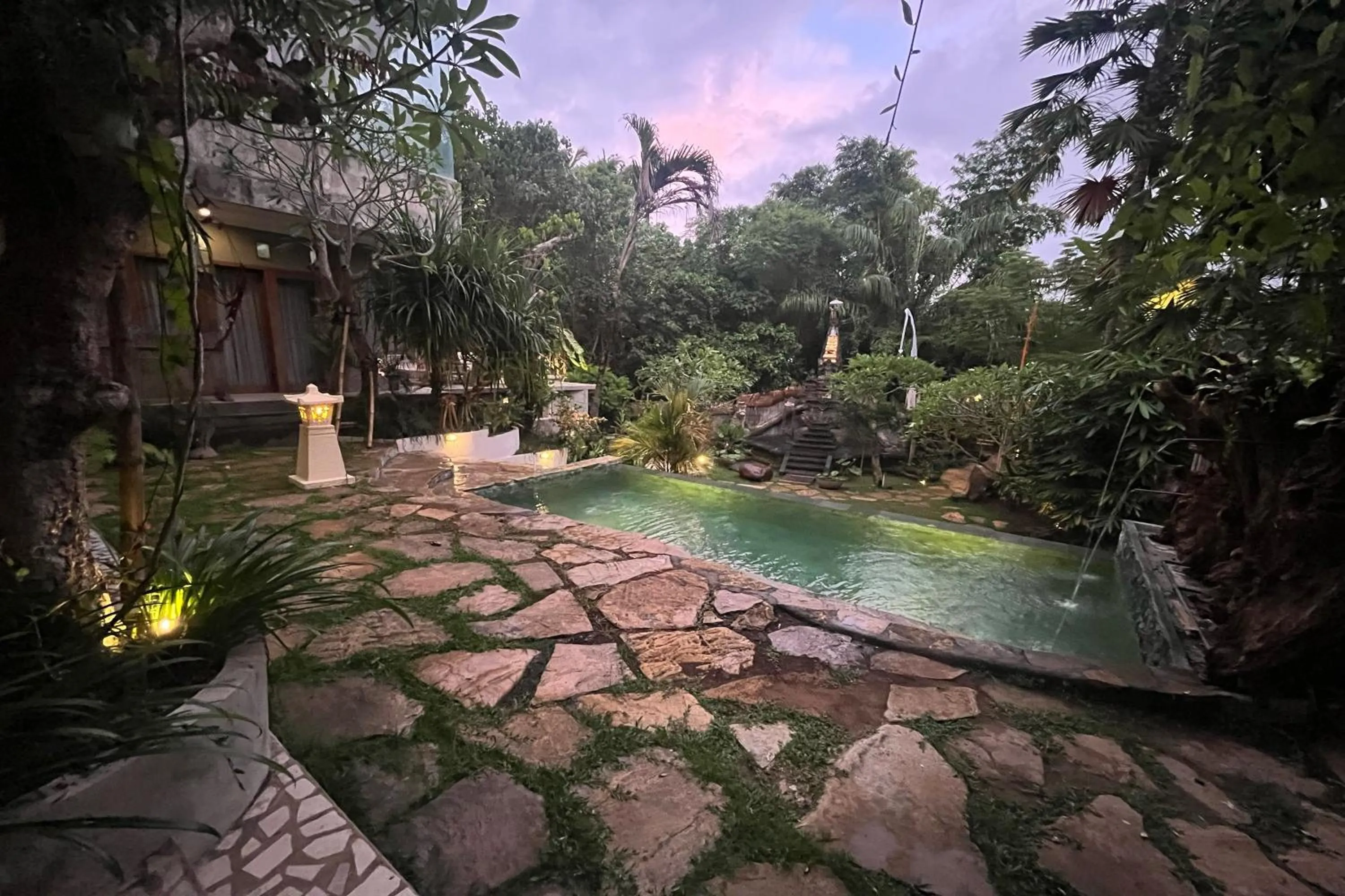 Garden view in Nayaka Living Ubud