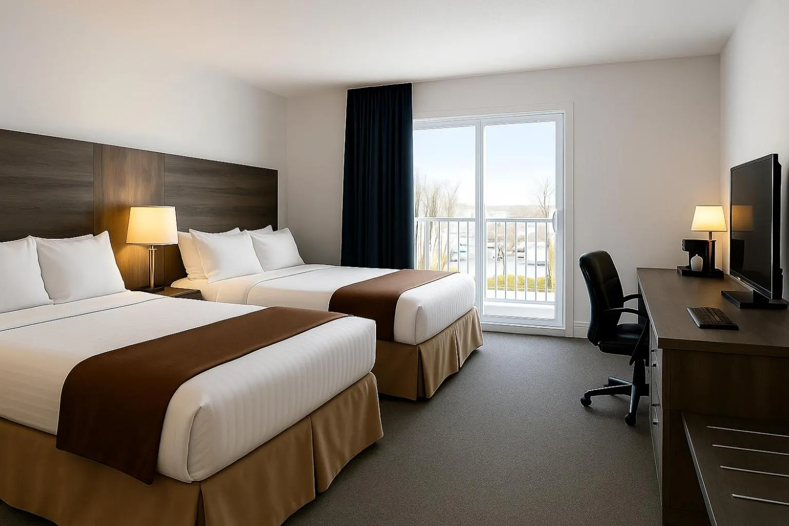 Bed in Hotel de la Rive