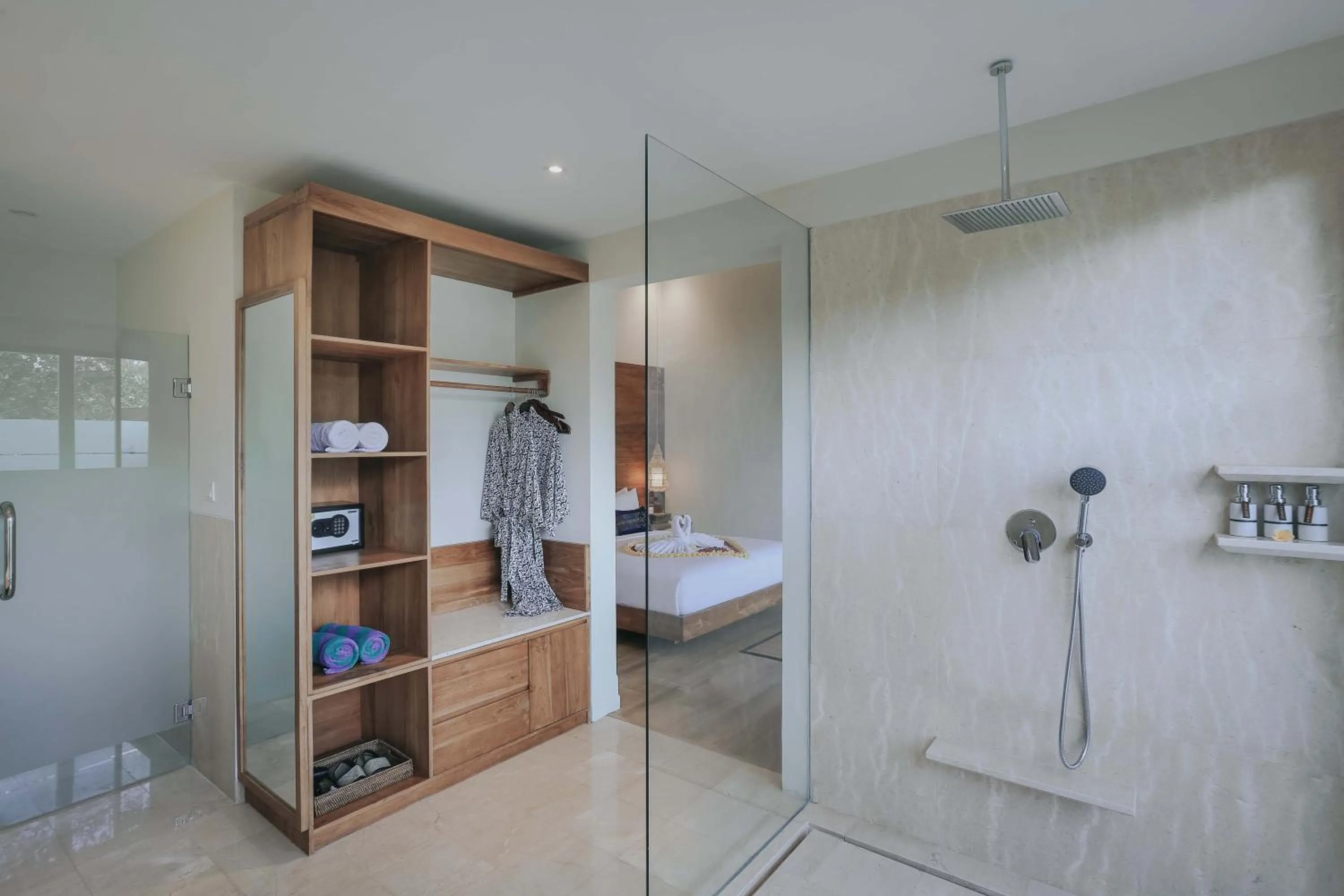 Bathroom, Bed in The Sebali Resort