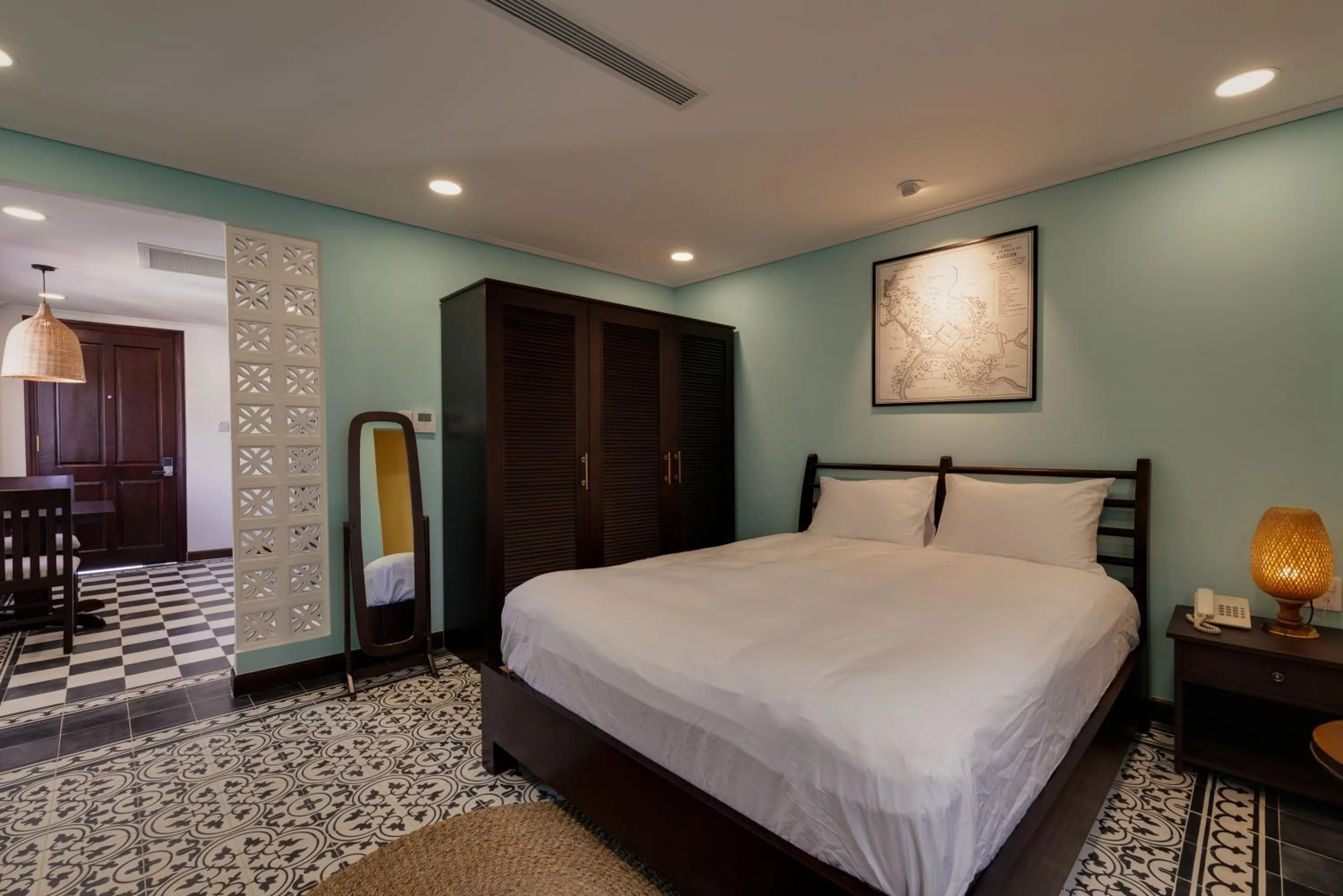 Bedroom, Bed in Rustique Maison