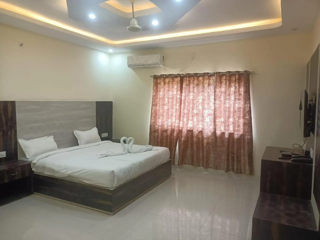 Bed in Hotel Rajwada palace