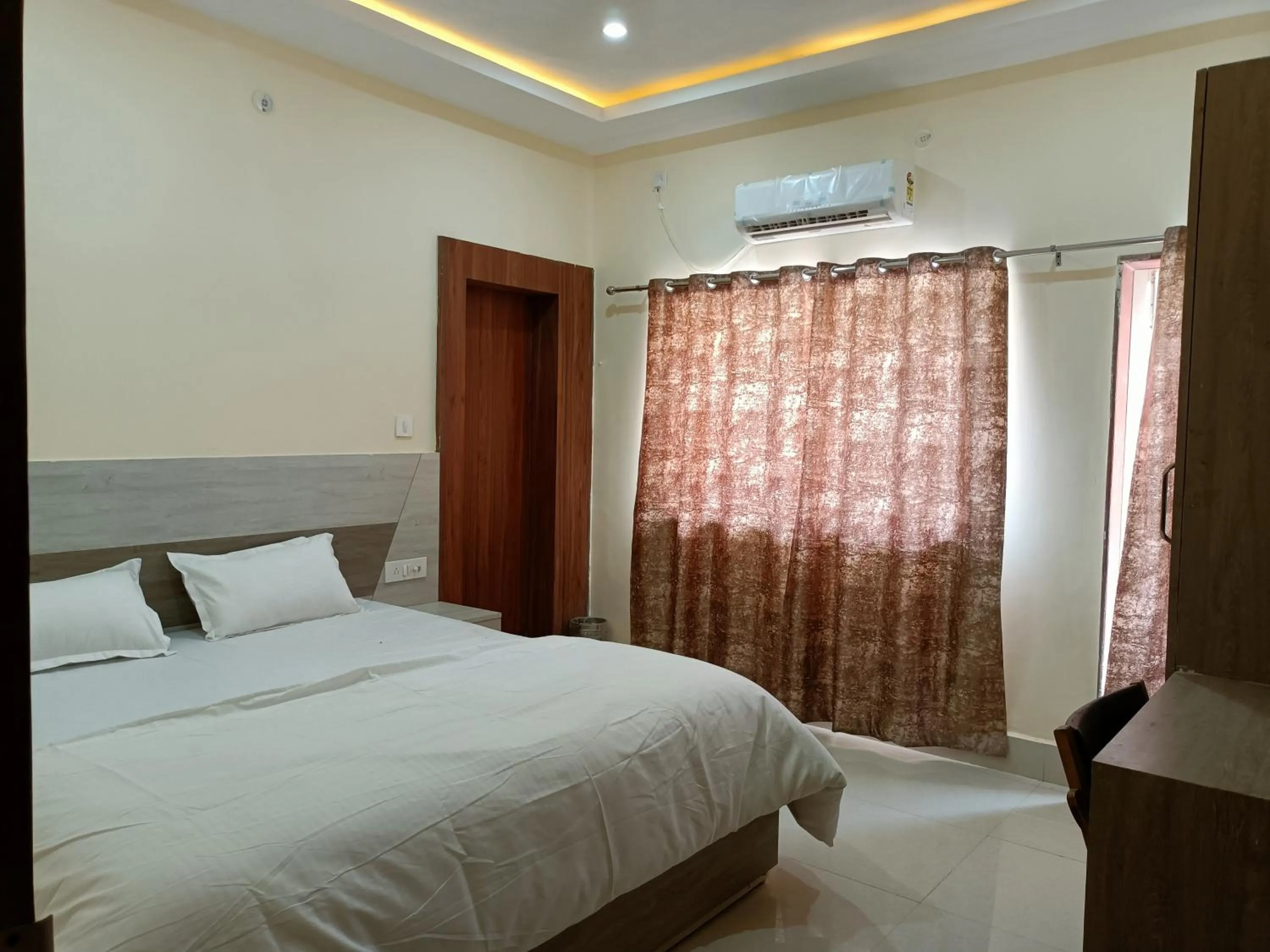 Bed in Hotel Rajwada palace