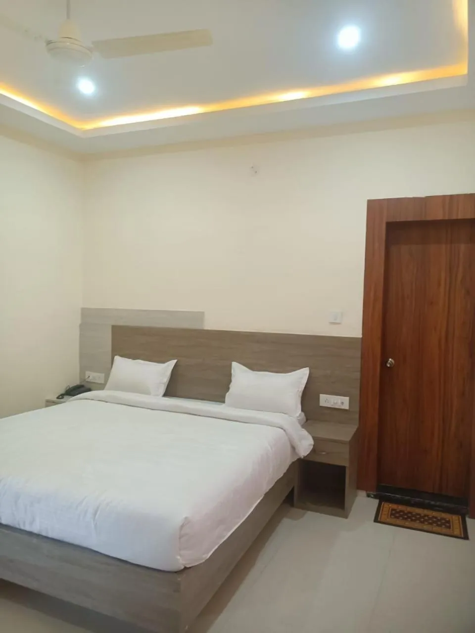 Bed in Hotel Rajwada palace