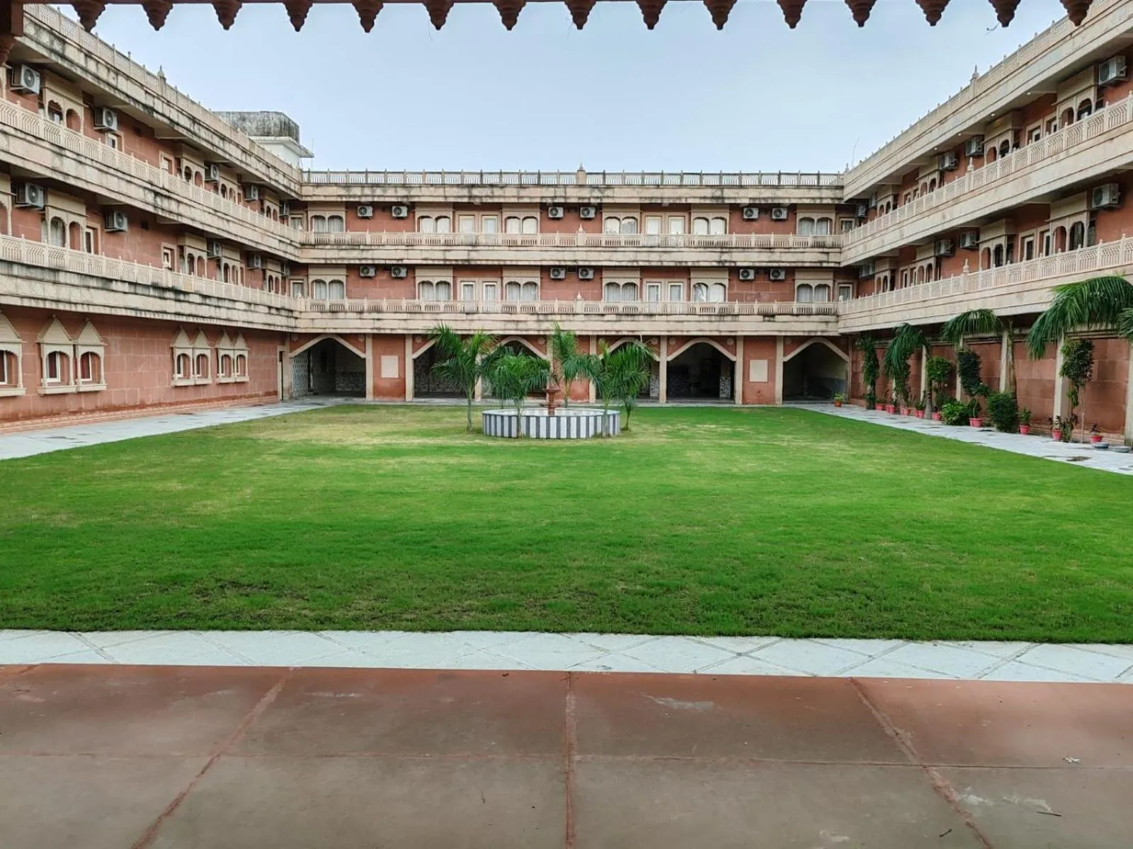 Garden view in Hotel Rajwada palace
