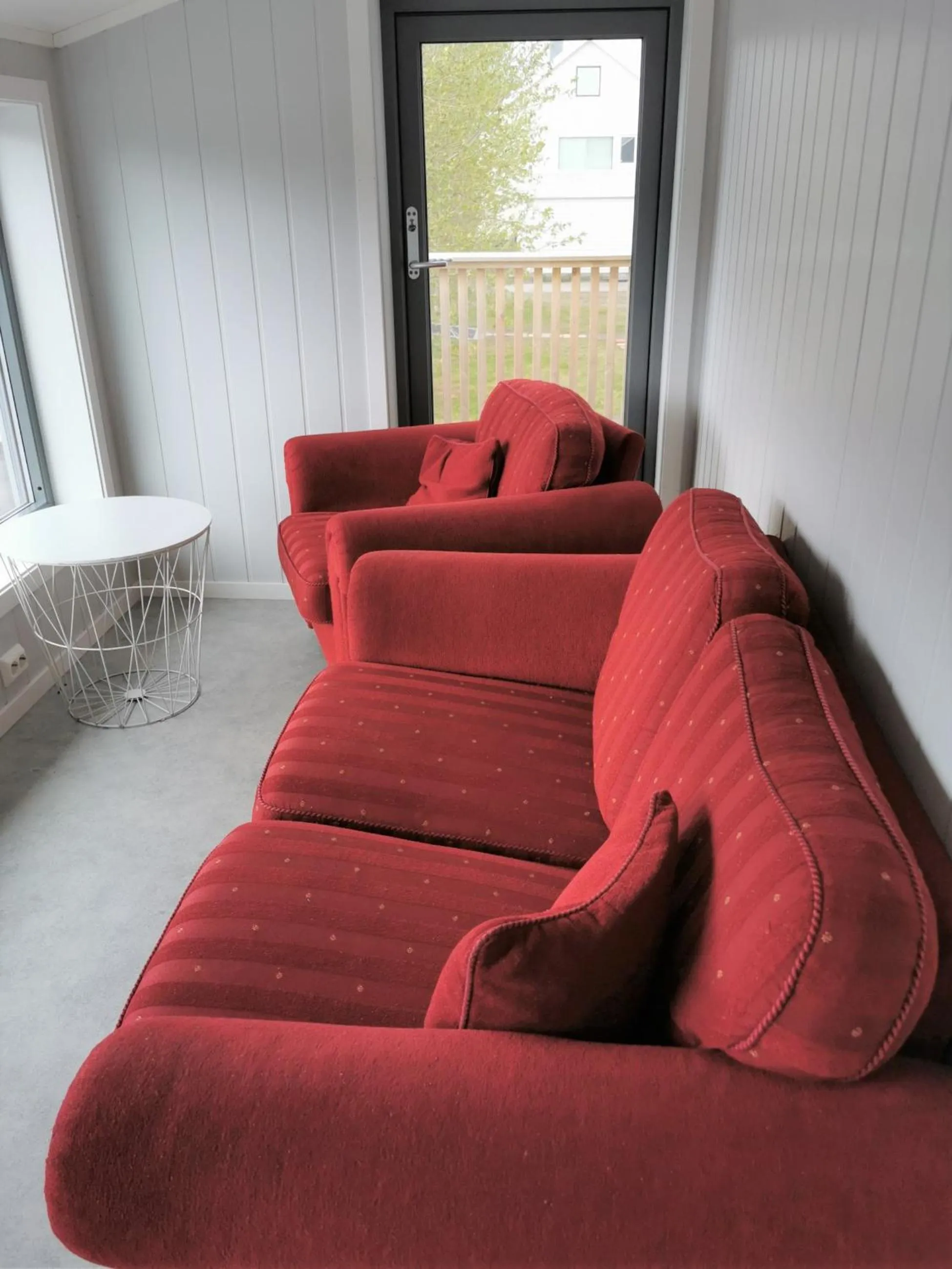 Seating area in Lofoten Overnatting - Leknes