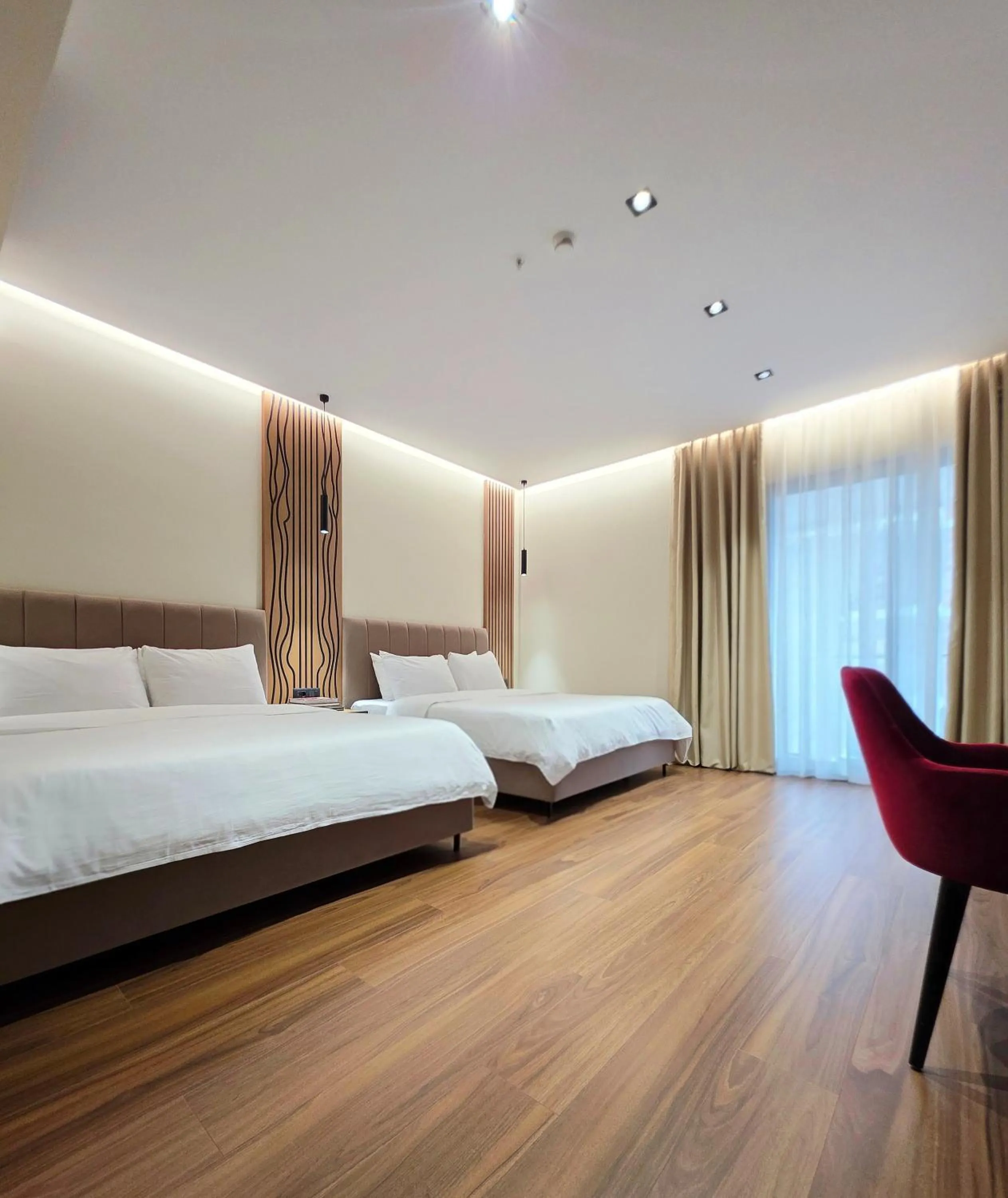 Bed in Valza Boutique Hotel