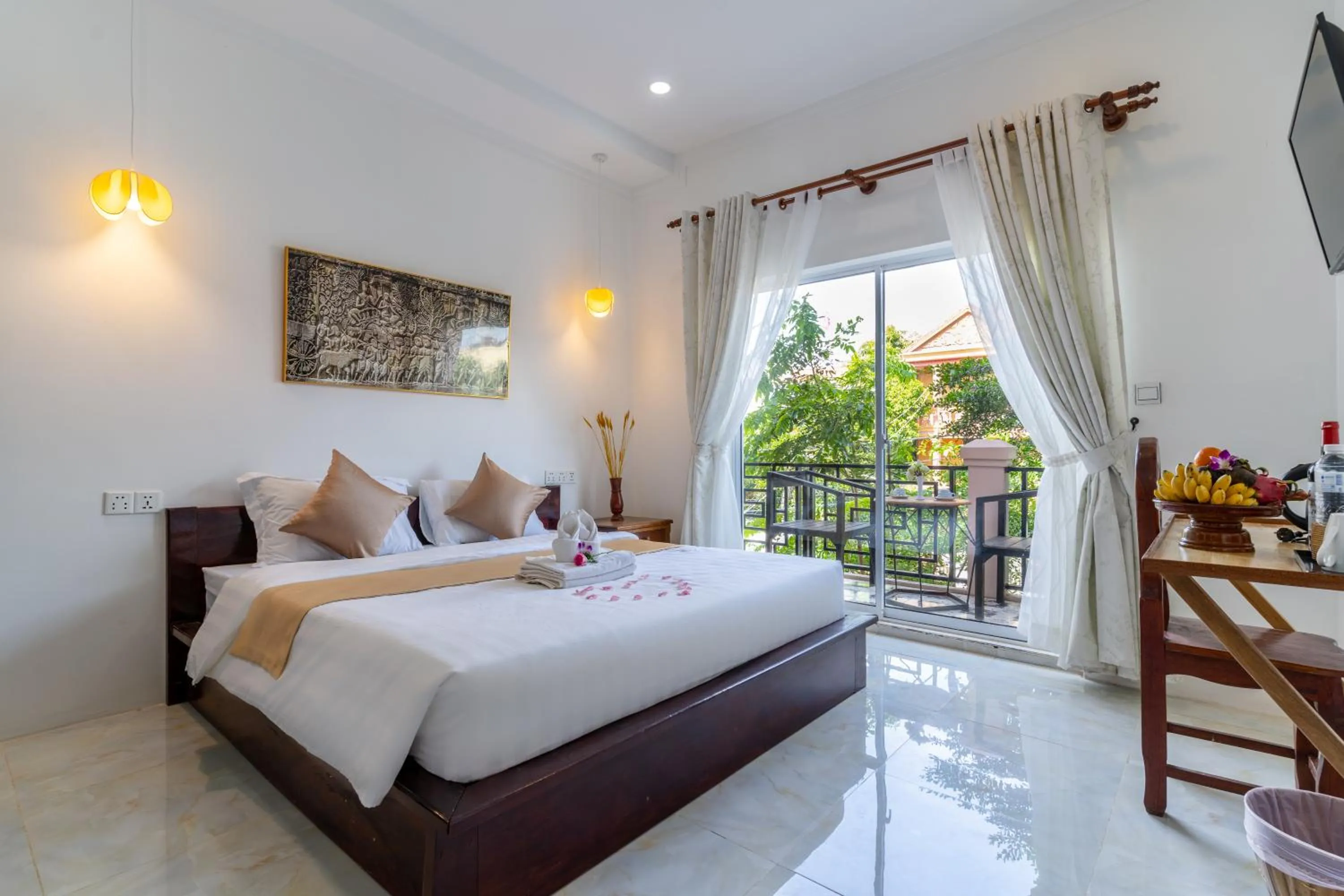 City view, Bed in Angkor Rithy Boutiquese