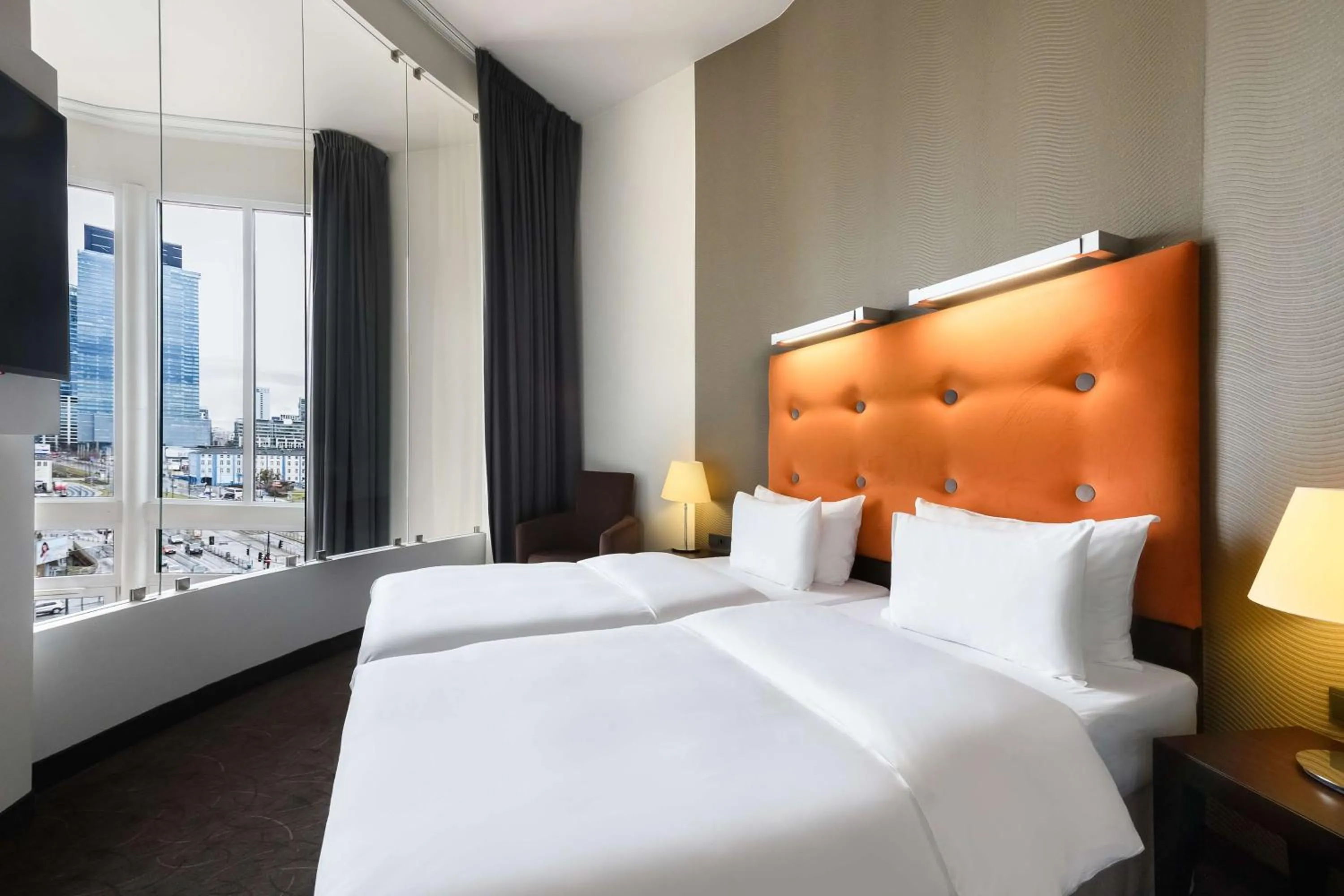 Bed in Radisson Blu Sobieski