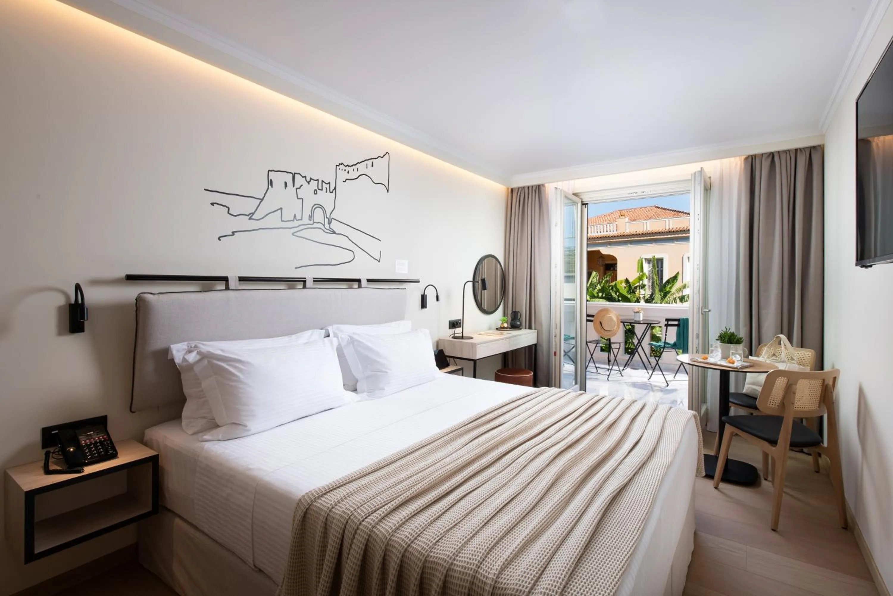 Balcony/Terrace, Bed in Epoch House & The Orange Shop - Adults Only