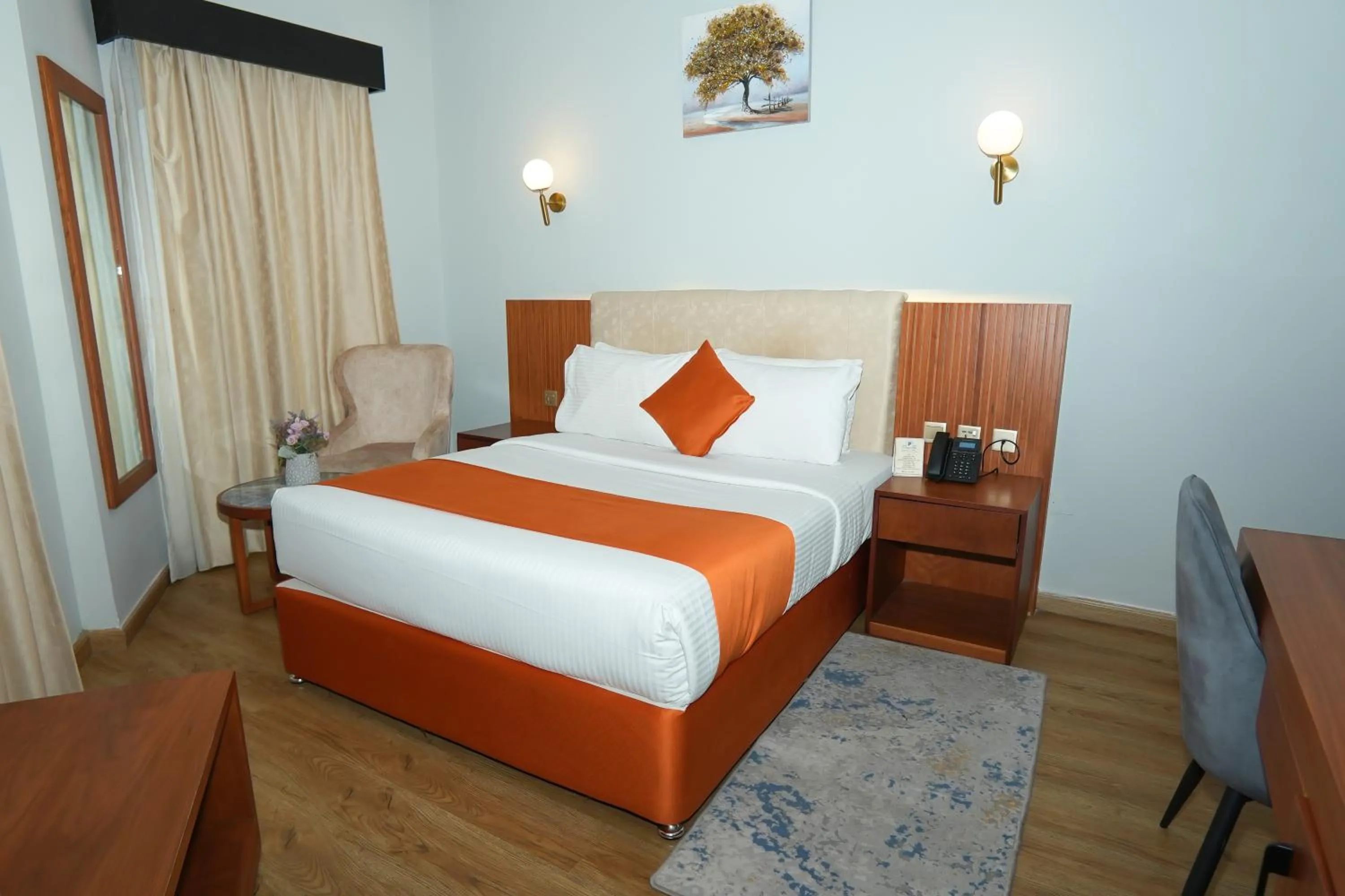 Bed in Concorde Palace Hotel