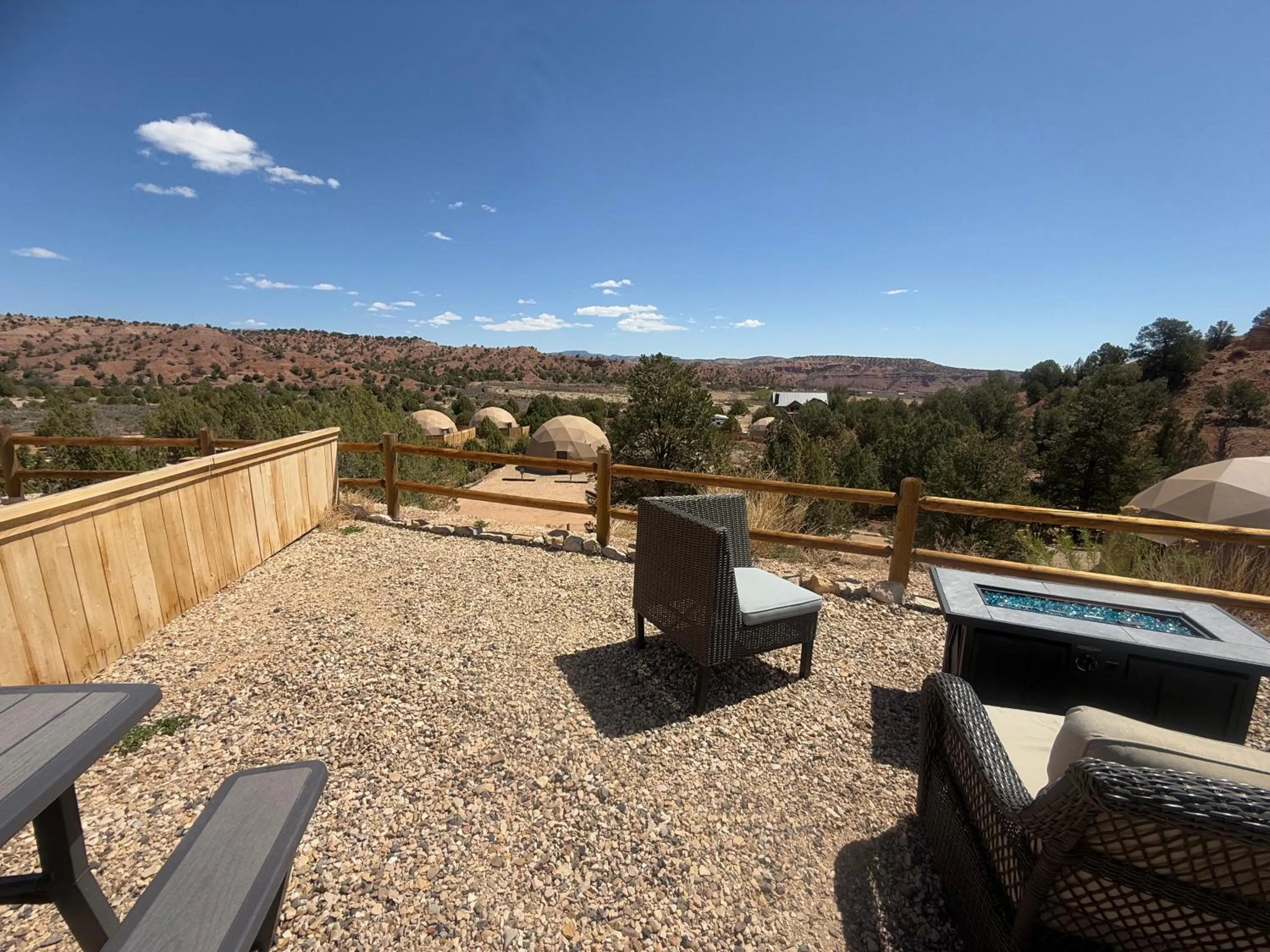 Patio in Bryce Glamp And Camp