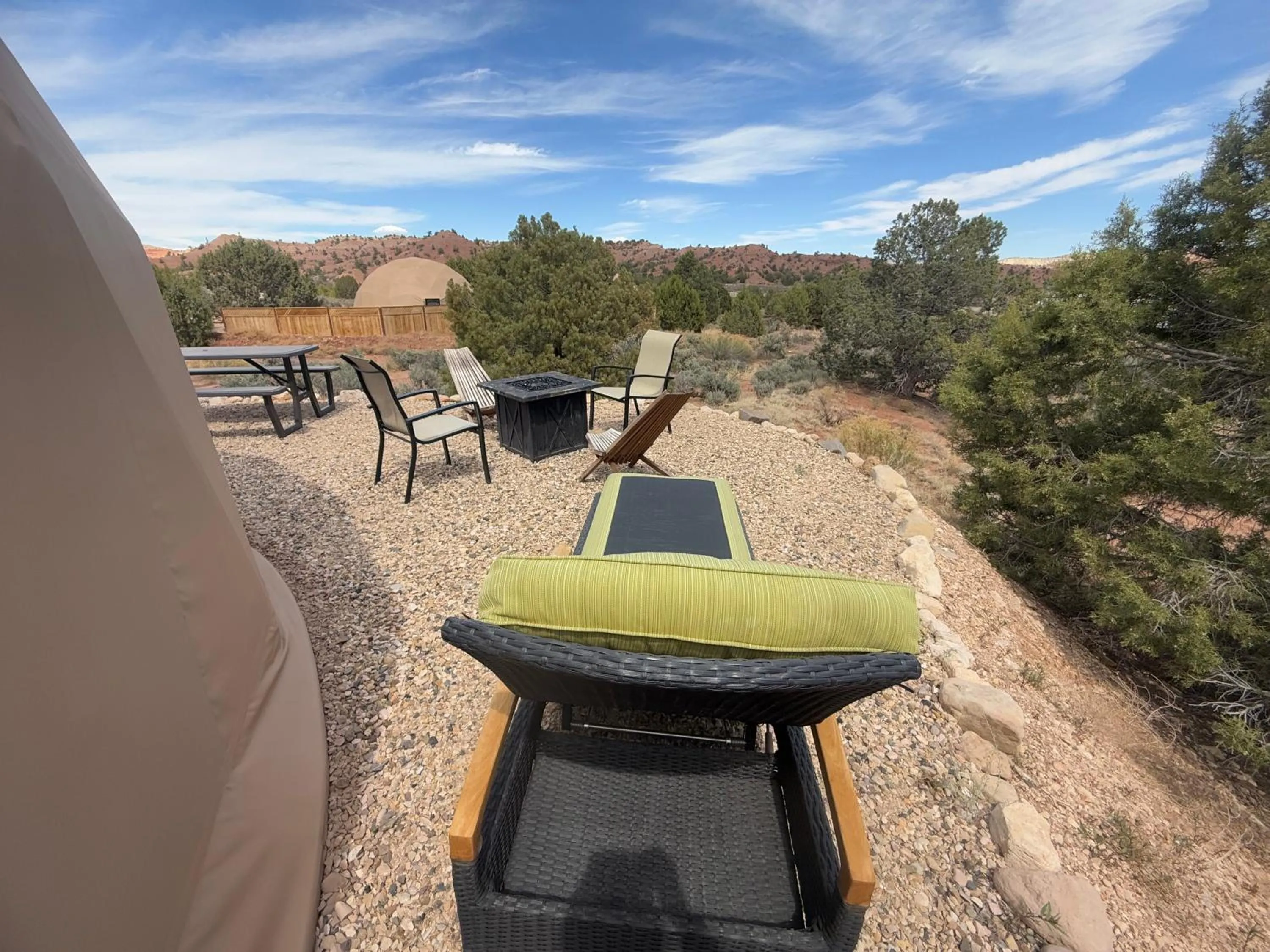 Patio in Bryce Glamp And Camp