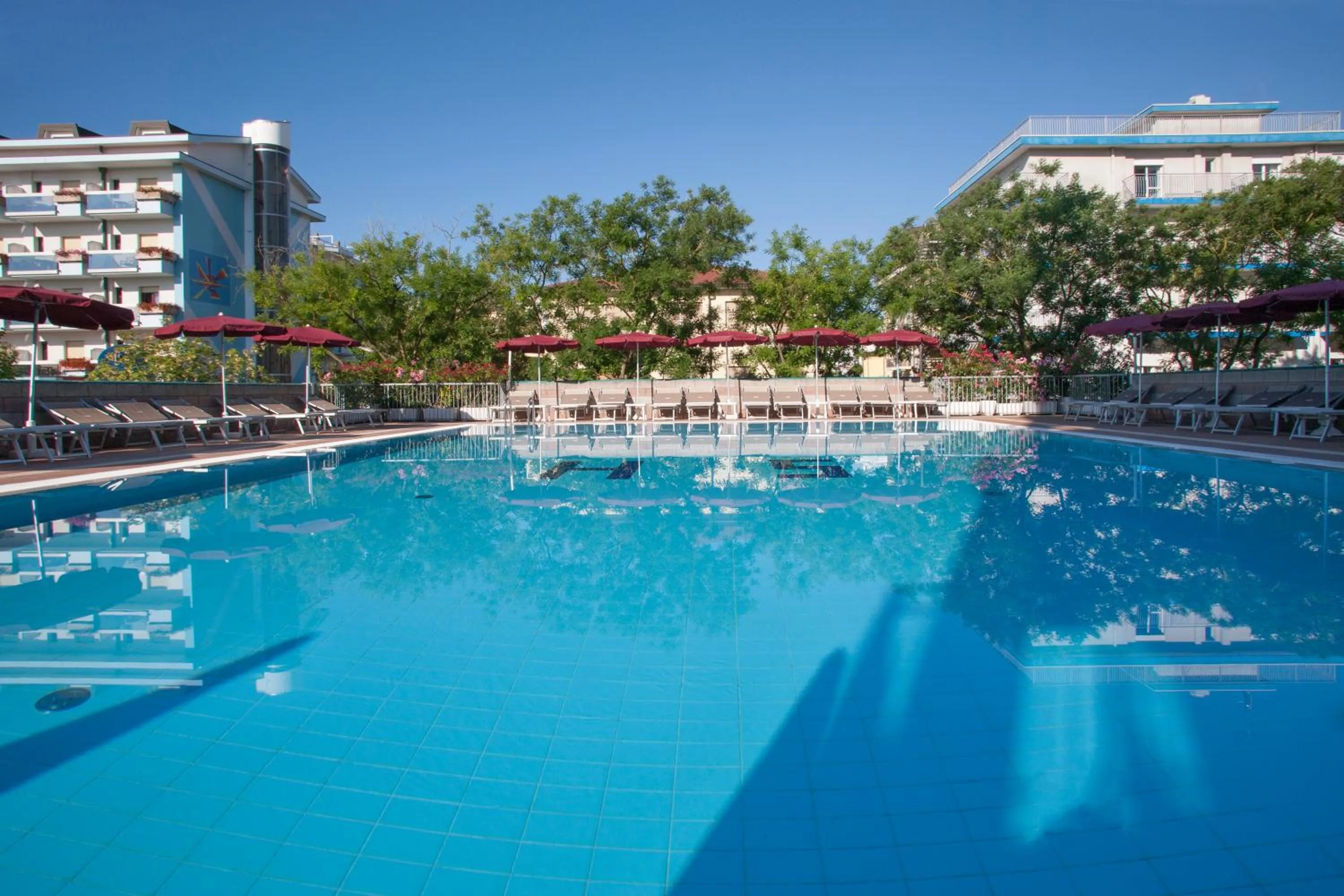 Pool view in Hotel Sofia