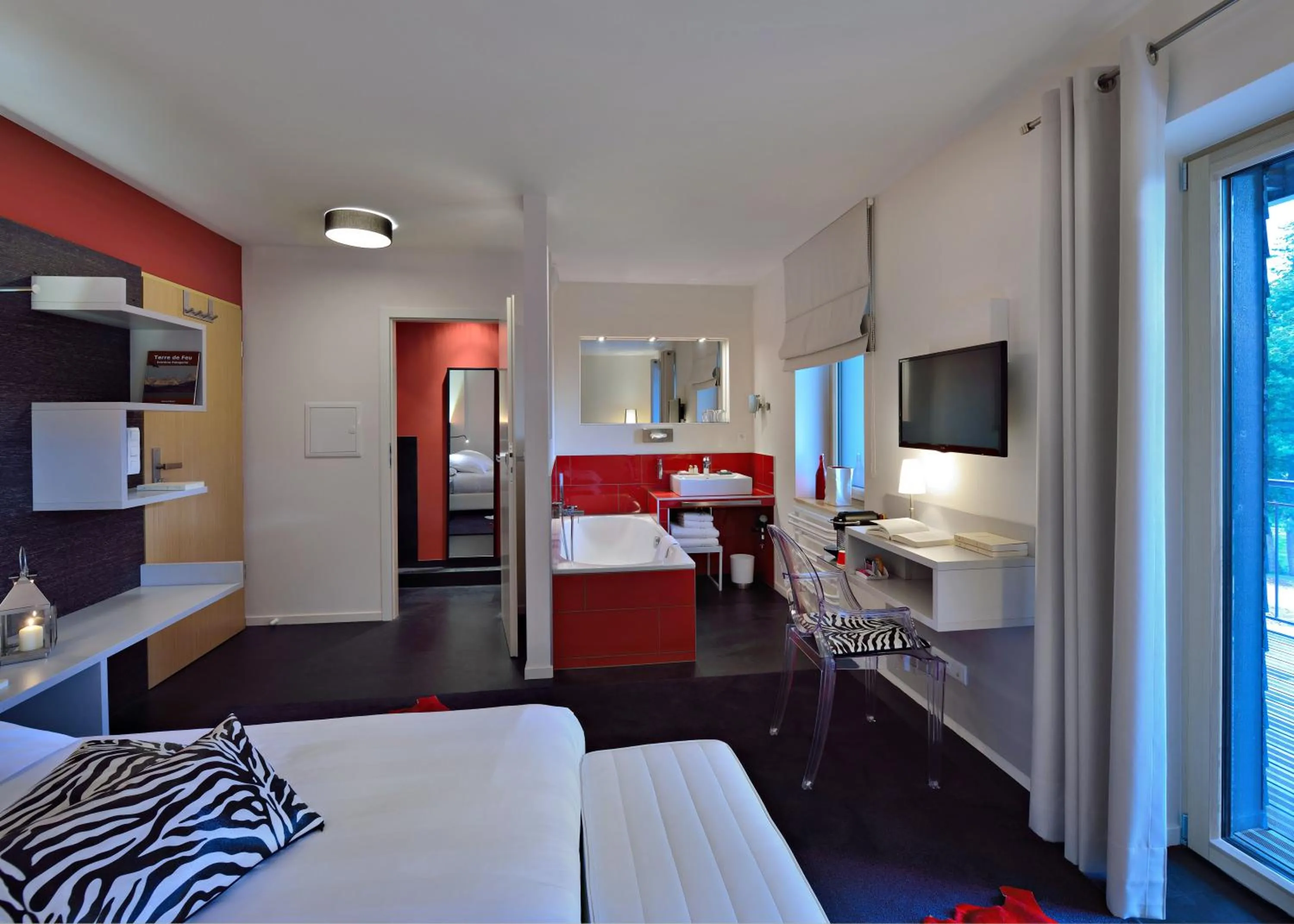 Bathroom, Bed in Cottage 1956 - Maison d'hôtes