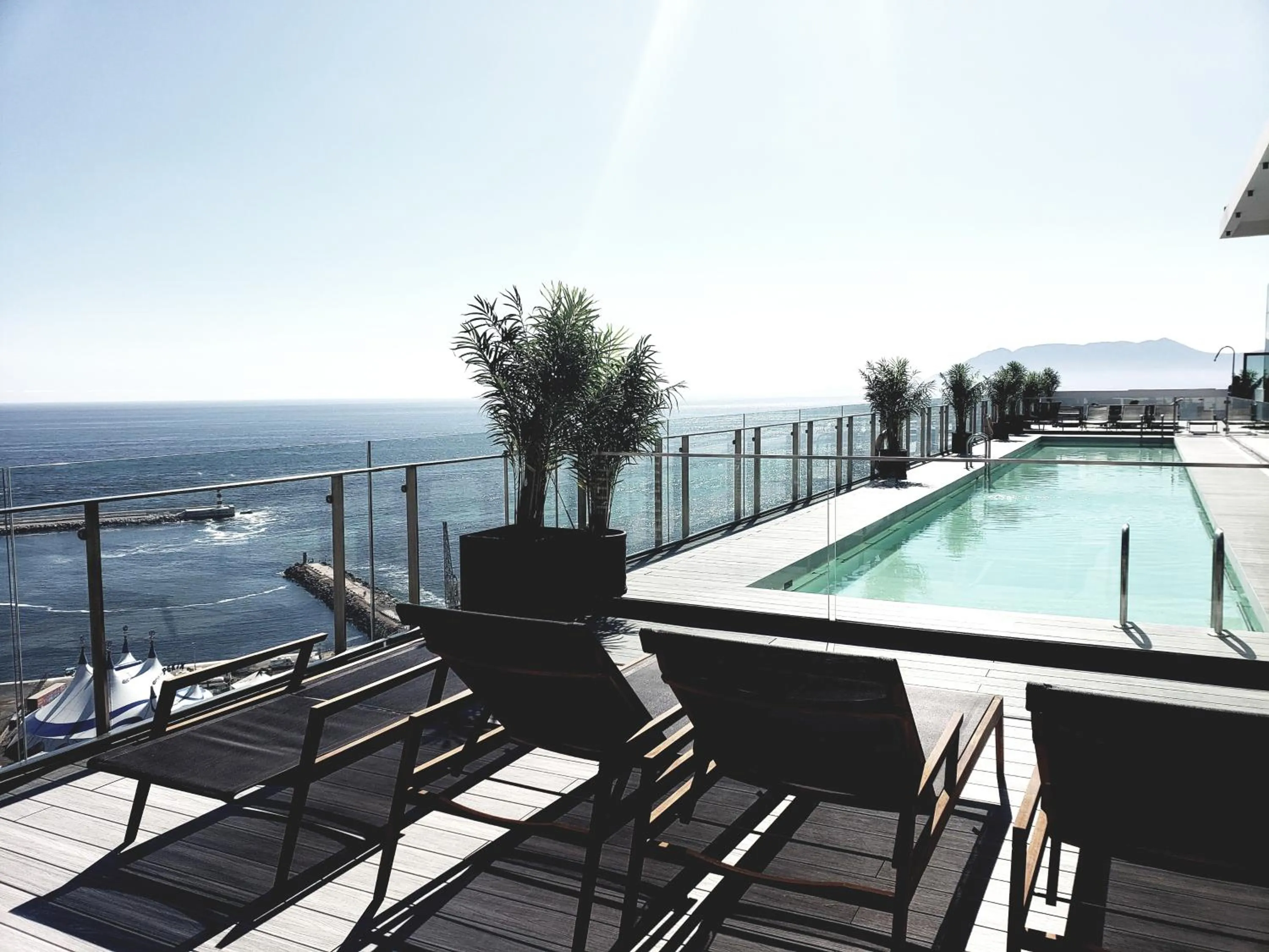 Pool view in Hotel Alto Antofagasta