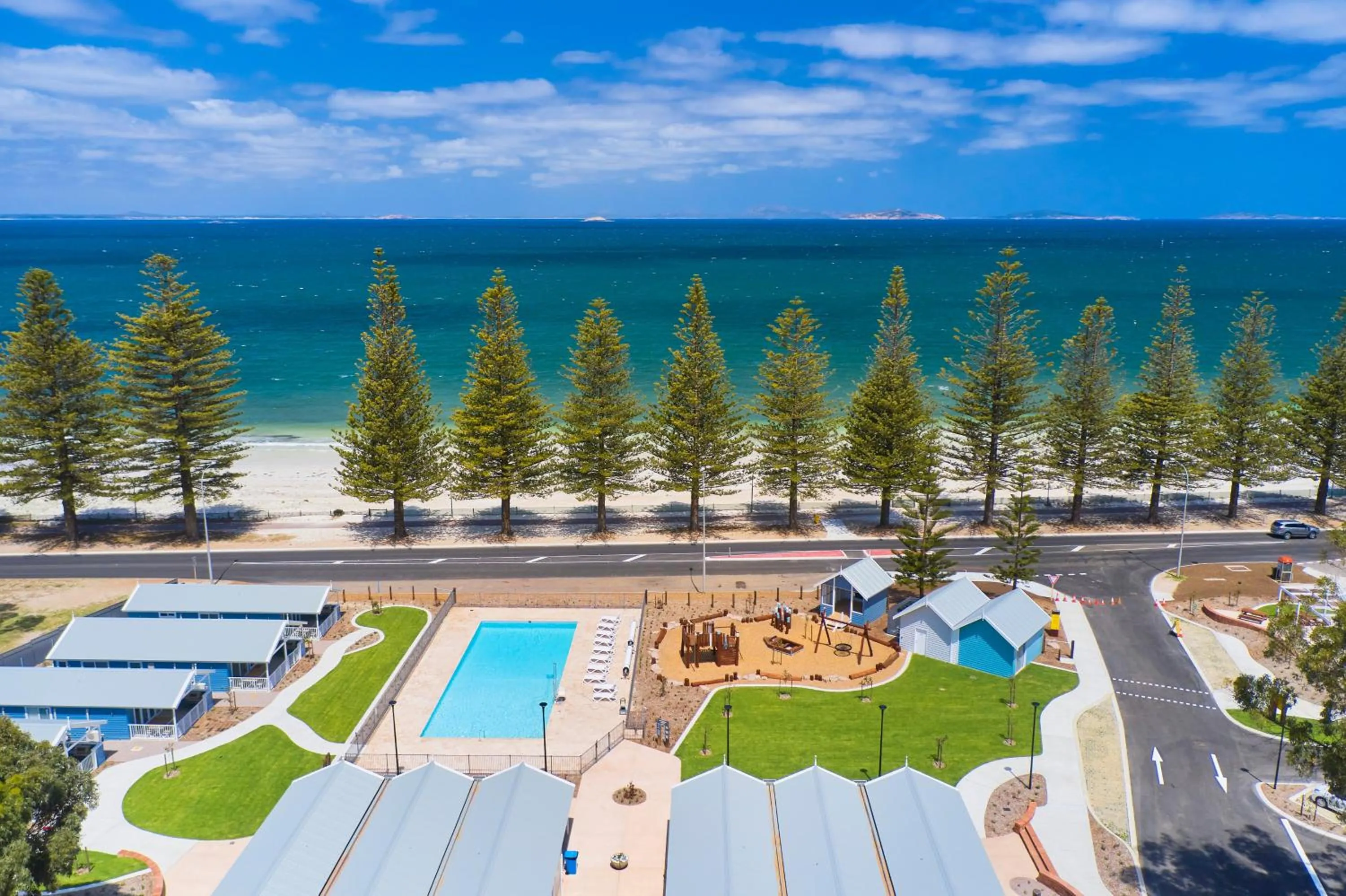 Bird's eye view in RAC Esperance Holiday Park