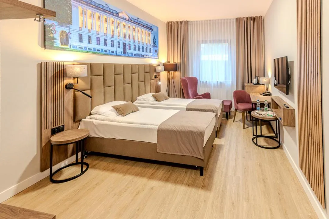 Bed in Hotel Topaz Poznań Centrum