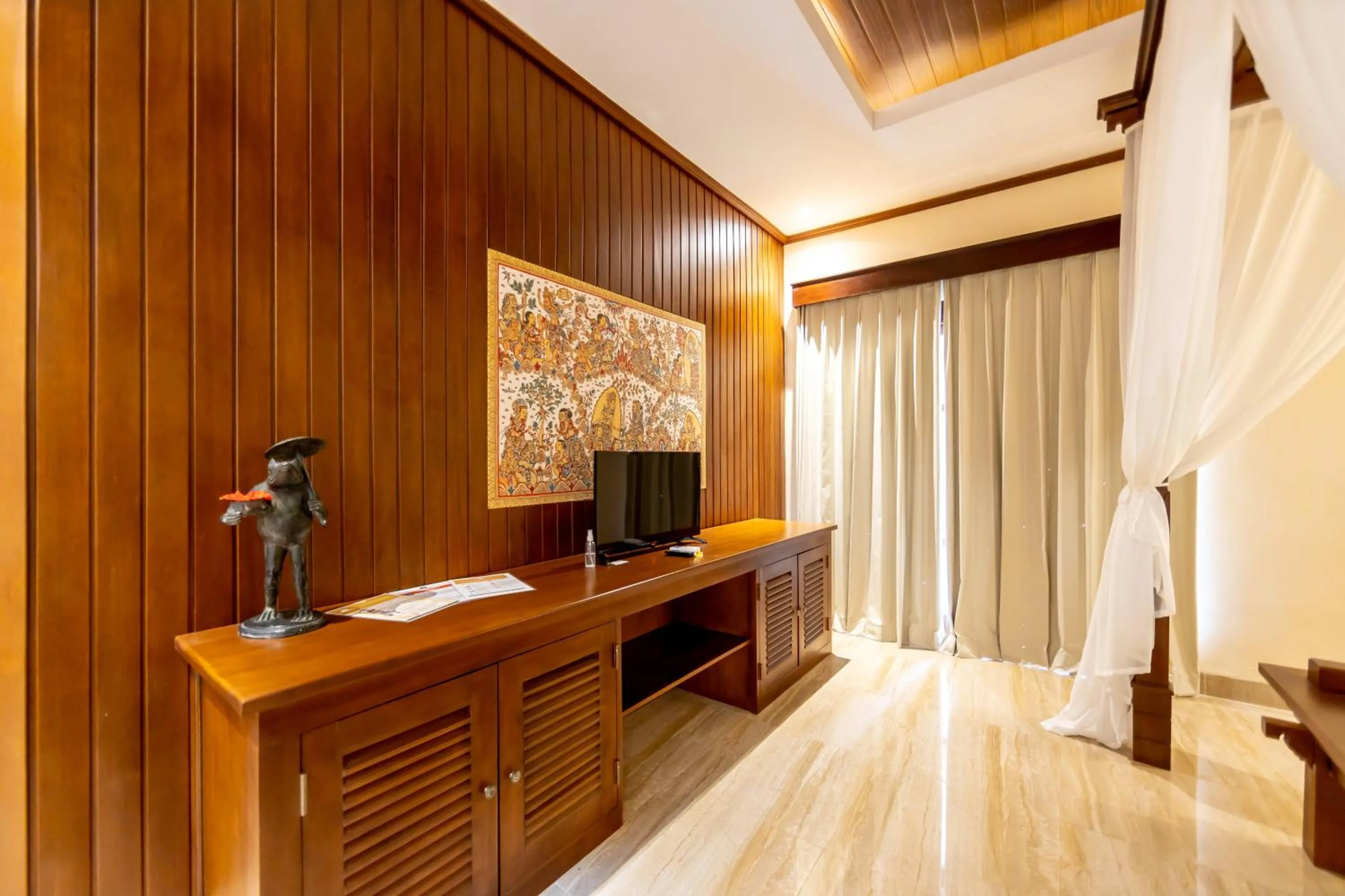 Bed in Champlung Sari Villa & Spa Ubud