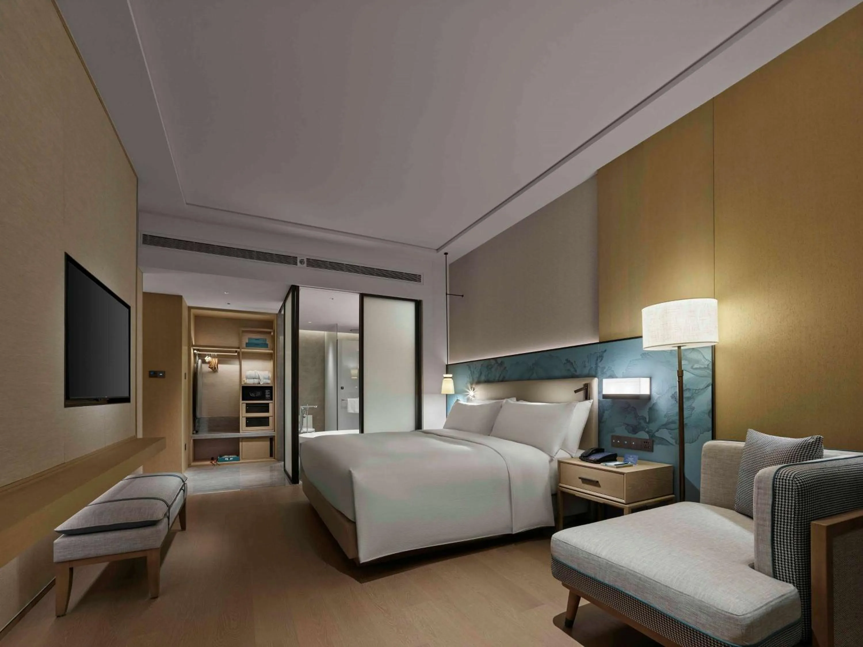 Bedroom, Bed in Doubletree By Hilton Taizhou Shenxianju