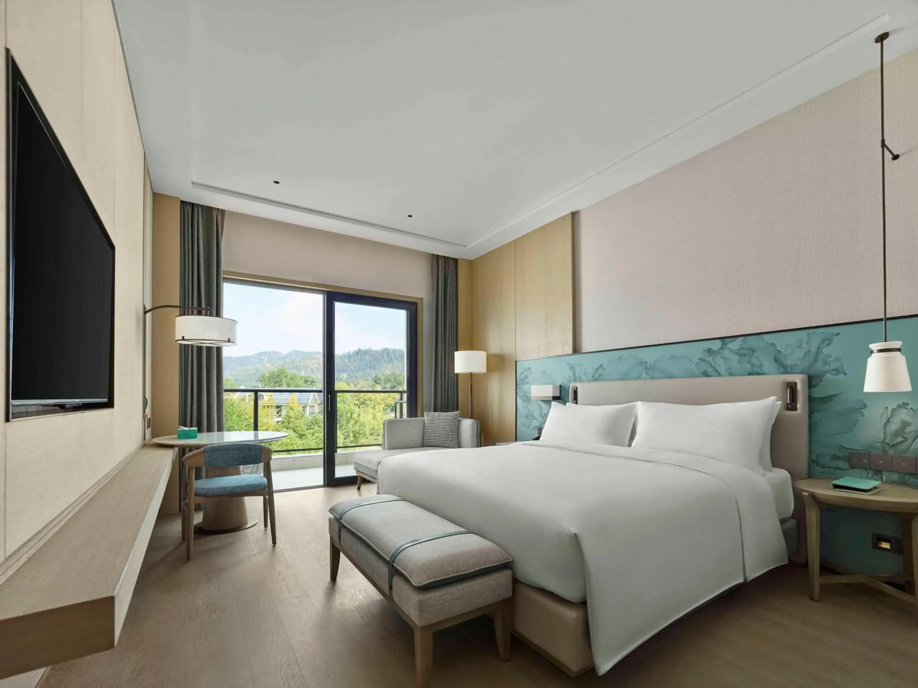 King Guest Room in Doubletree By Hilton Taizhou Shenxianju King Guest Room in Doubletree By Hilton Taizhou Shenxianju