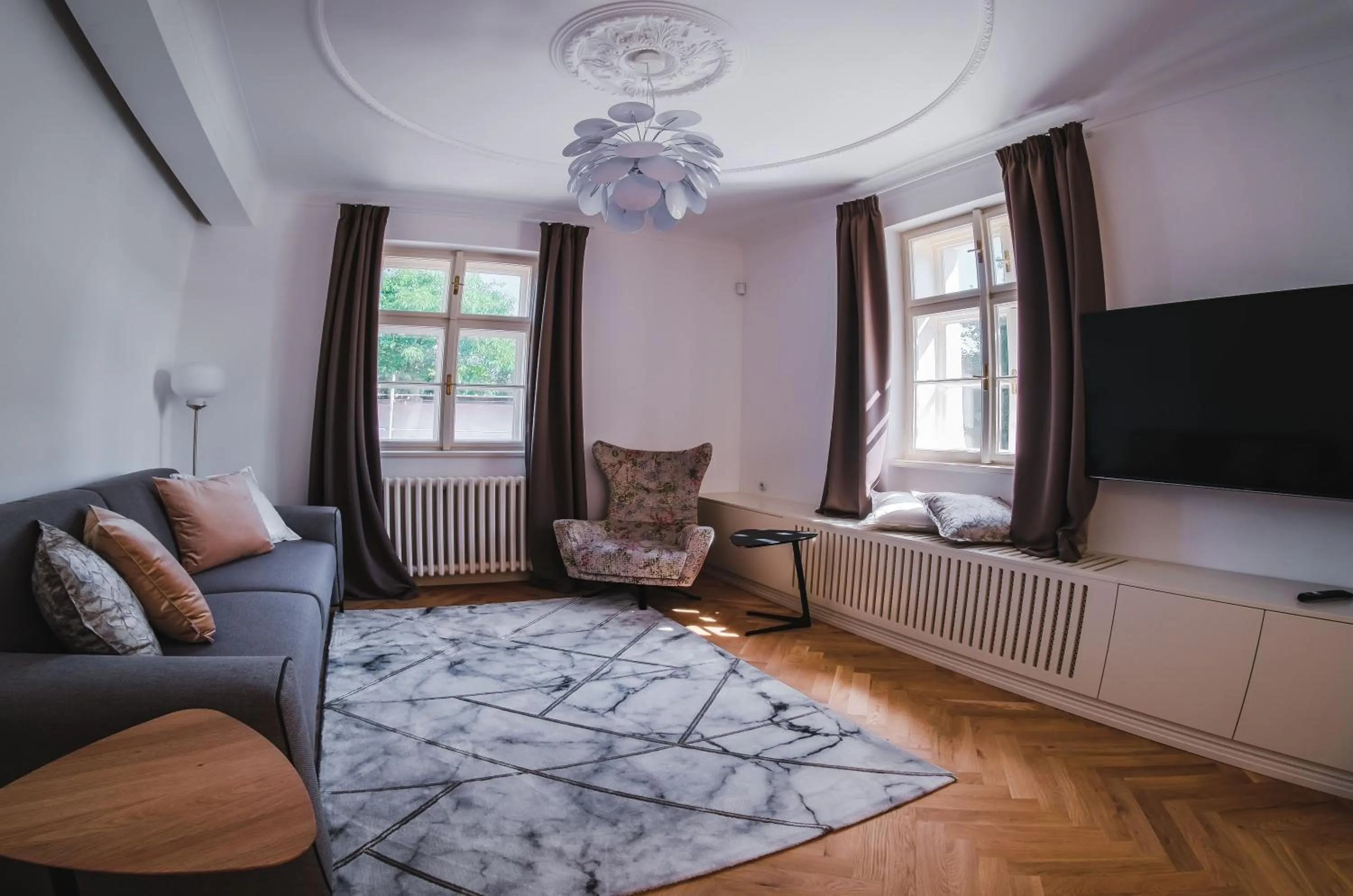 Living room in Vila Pražská