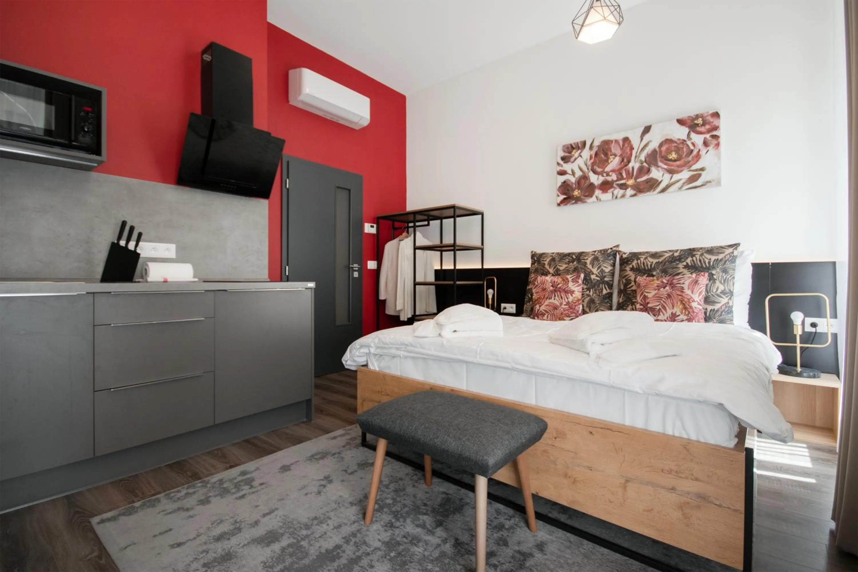 Kitchen or kitchenette, Bed in CORU House