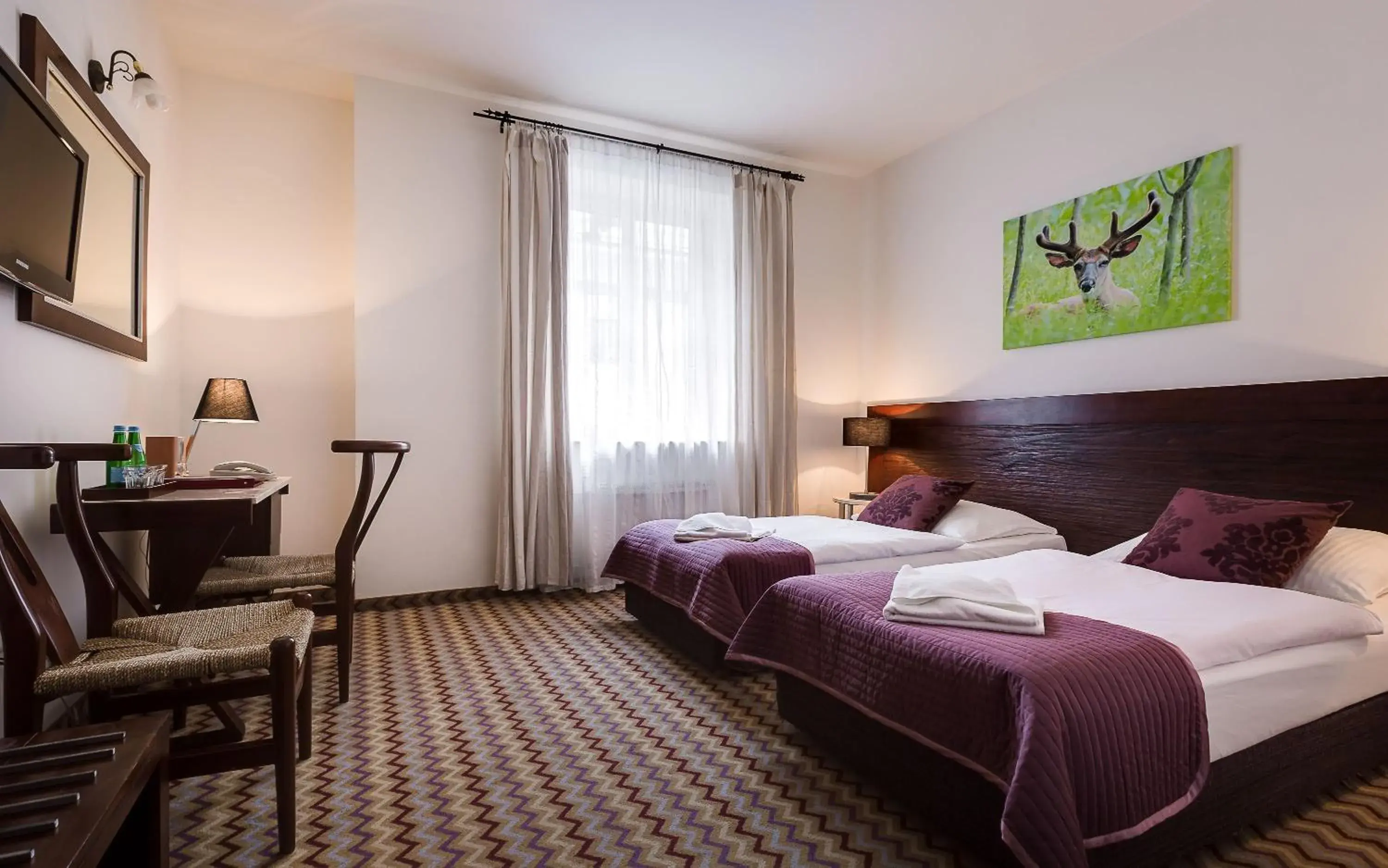 Standard Twin Room with Mountain View in Boutique Eco Hotel Sasanka Standard Twin Room with Mountain View in Boutique Eco Hotel Sasanka