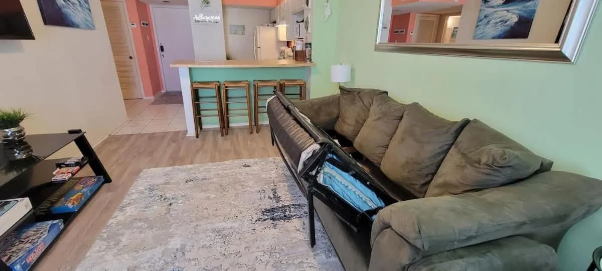 Living room in Gulfview II #408