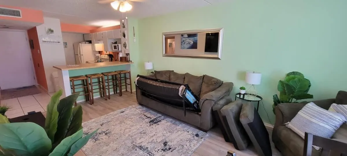 Living room in Gulfview II #408