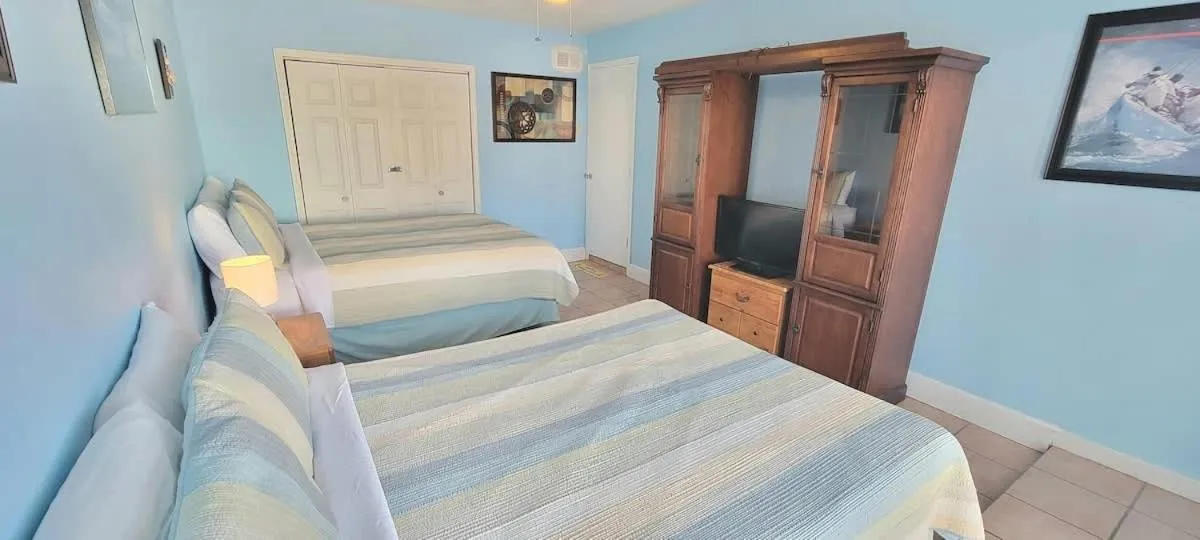 Bed in Sparky's Pool House