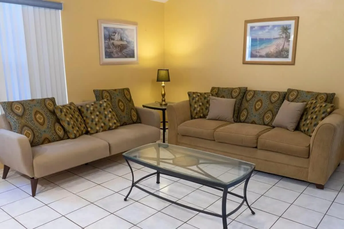 Living room in Blue Siren House