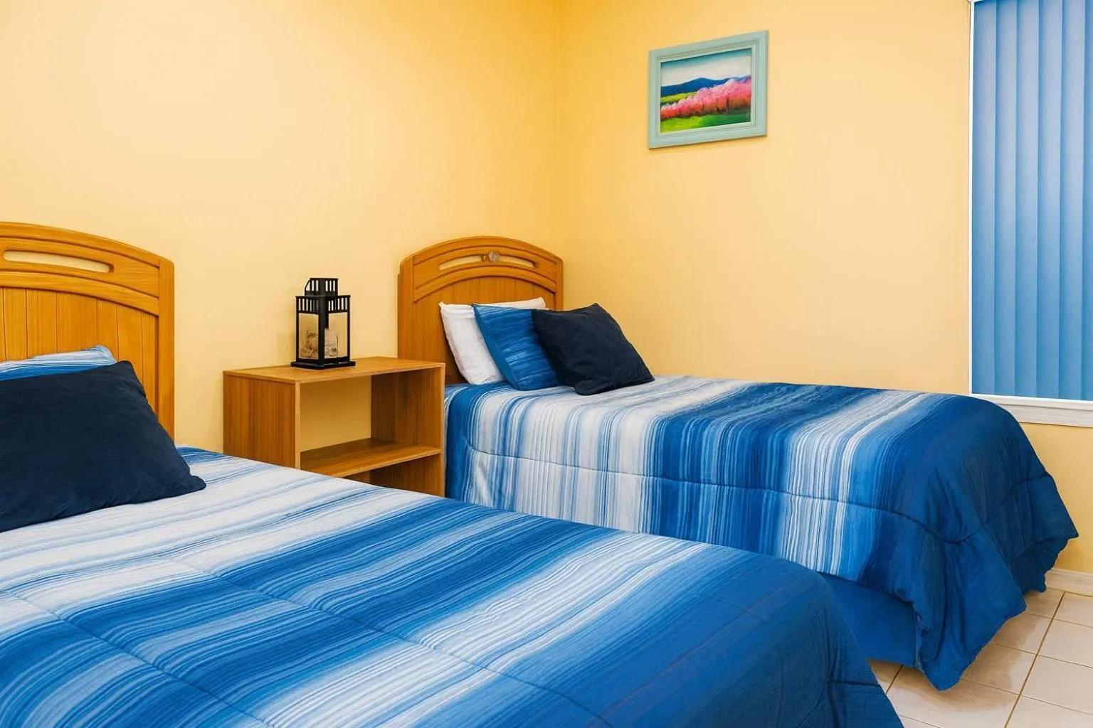 Bed in Blue Siren House