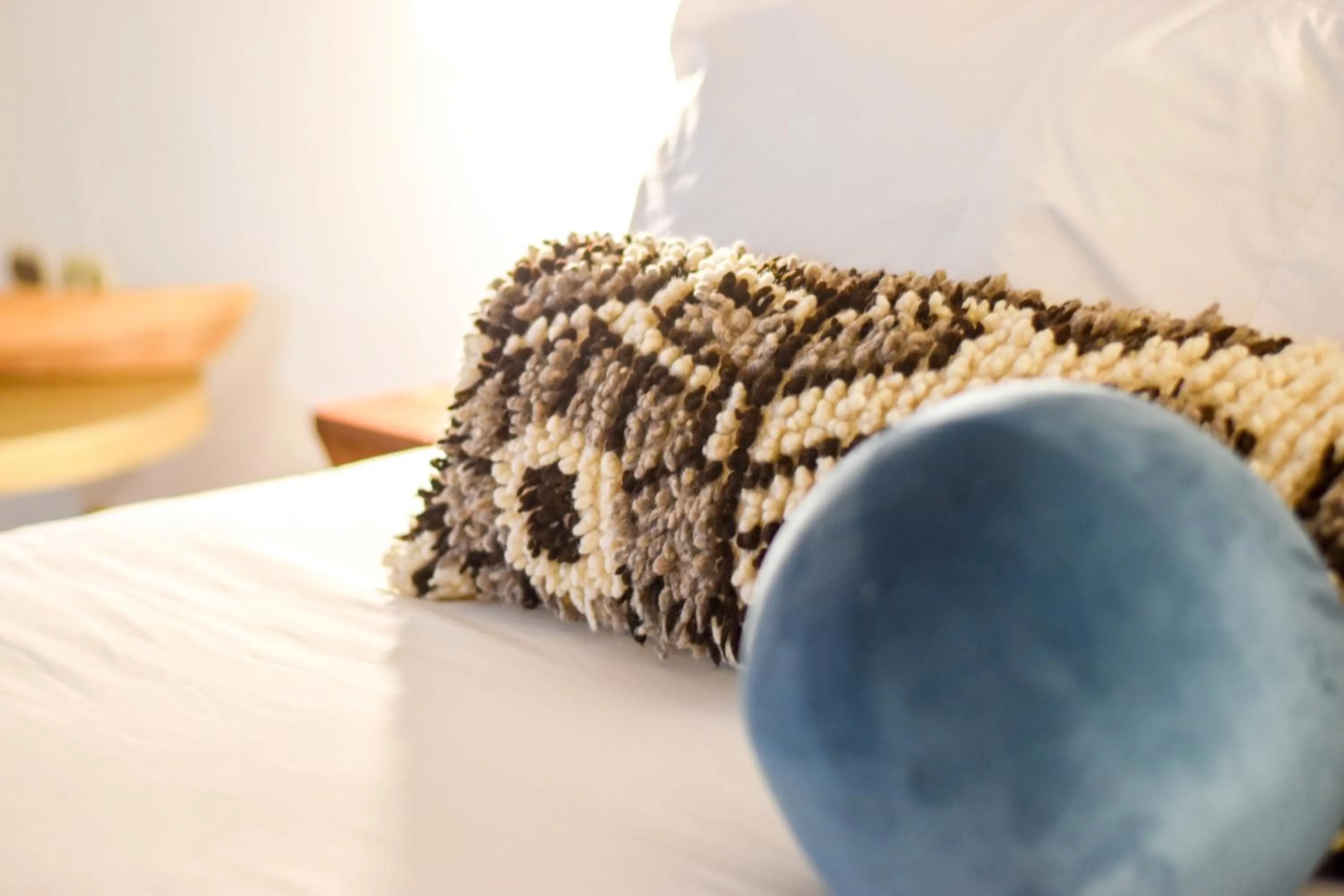 Decorative detail, Bed in Mestizo Antigua