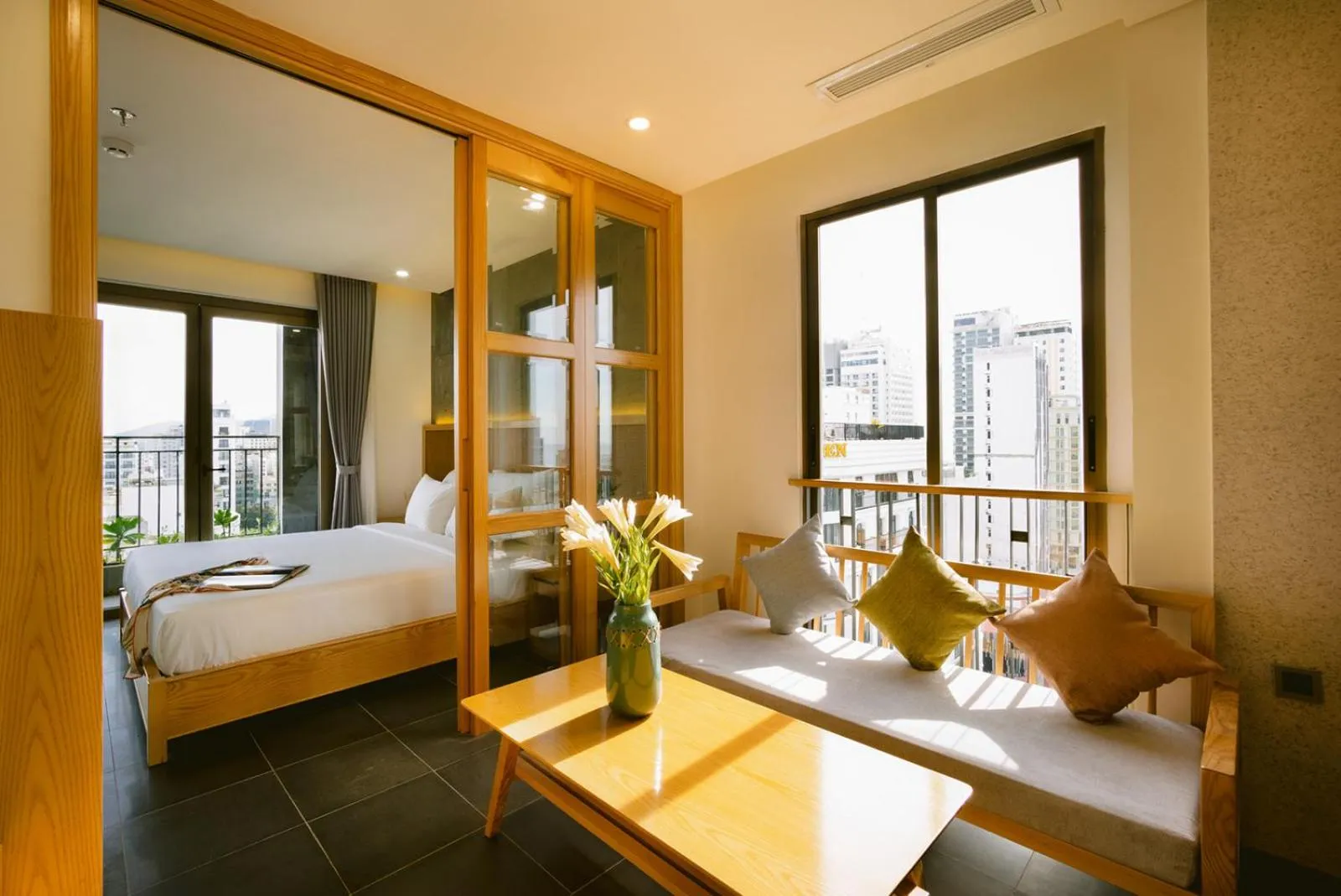 Living room, Bed in LIVIE Da Nang An Thuong