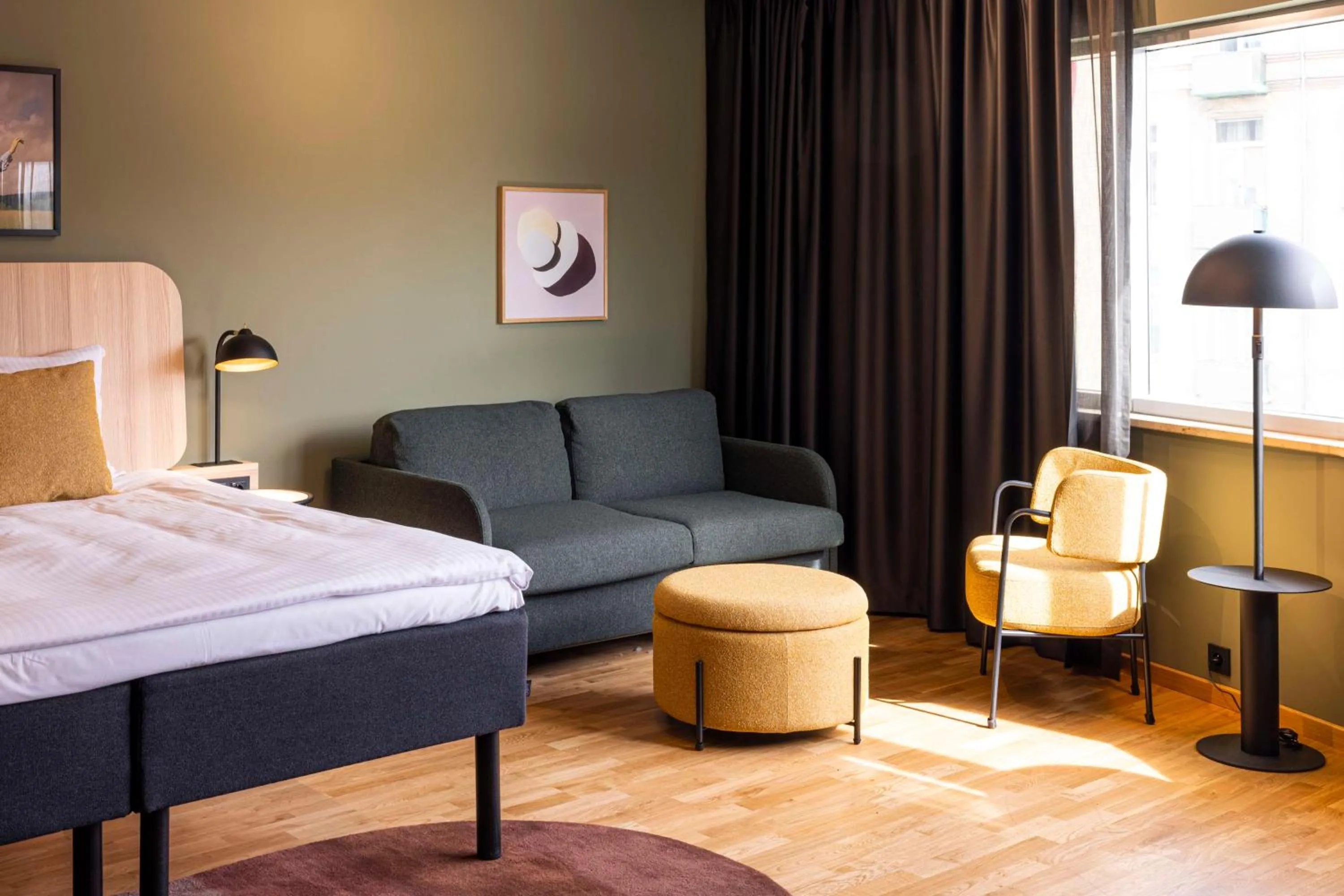 Bedroom, Bed in Scandic Wrocław