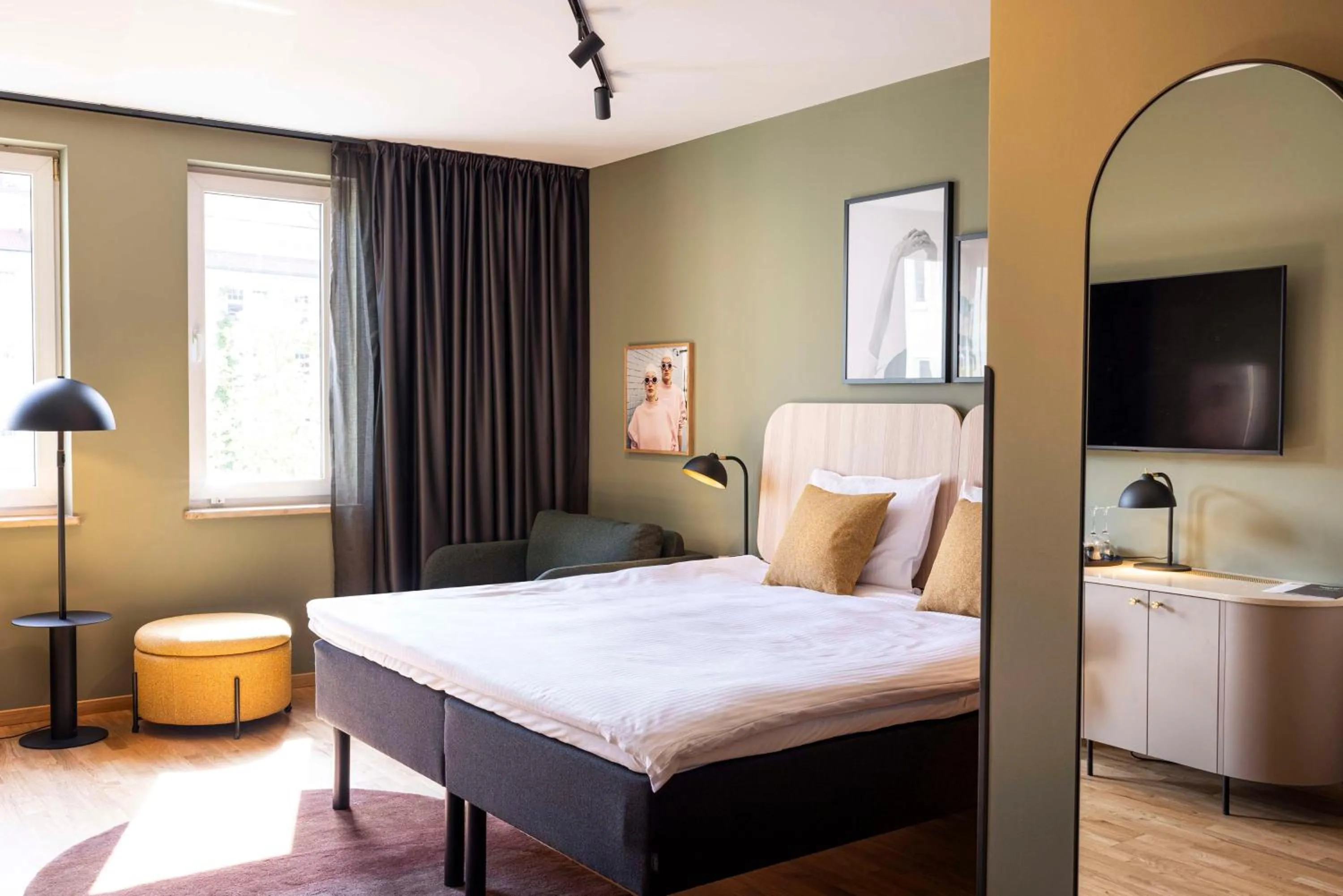 Bedroom, Bed in Scandic Wrocław